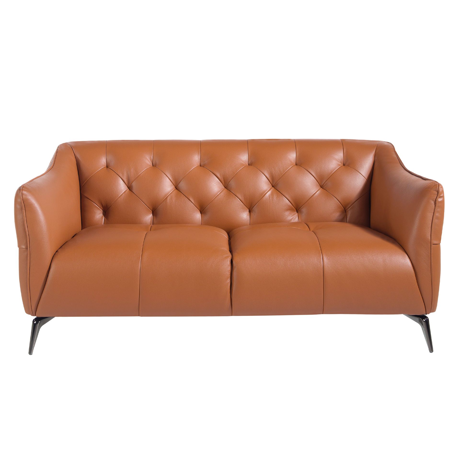 Chester 2-seater sofa leather brown 6168