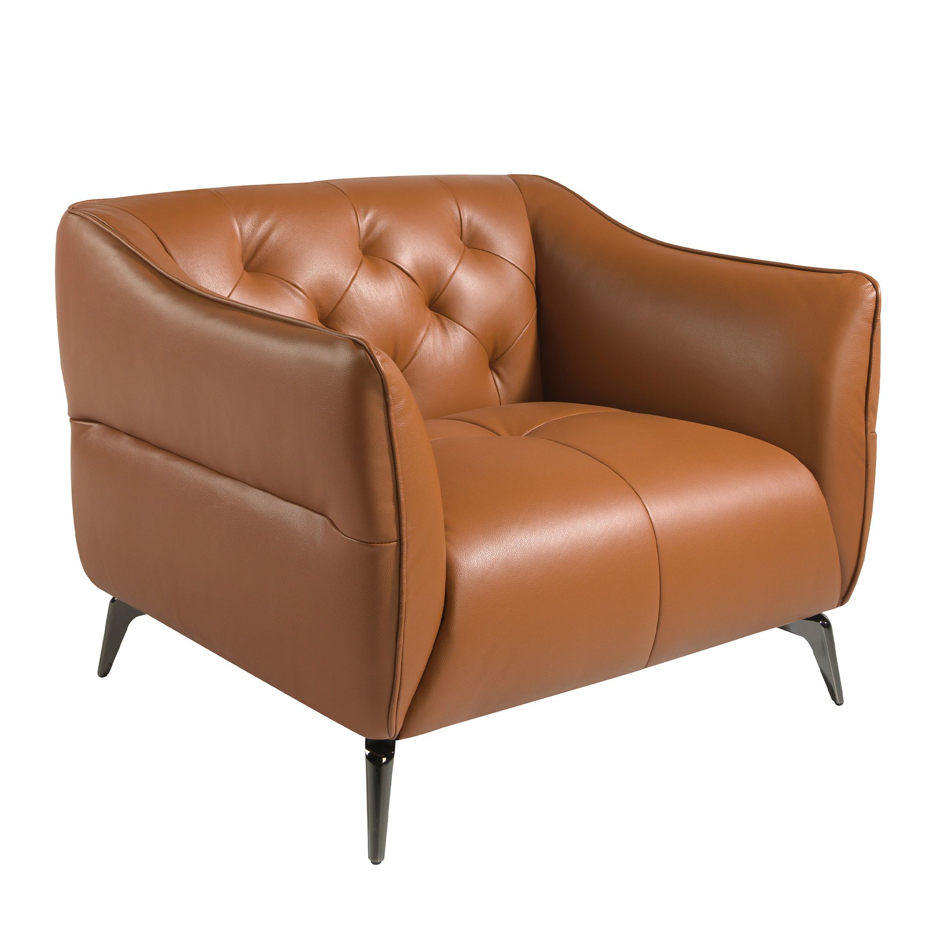 Chester Armchair Leather Brown 5098