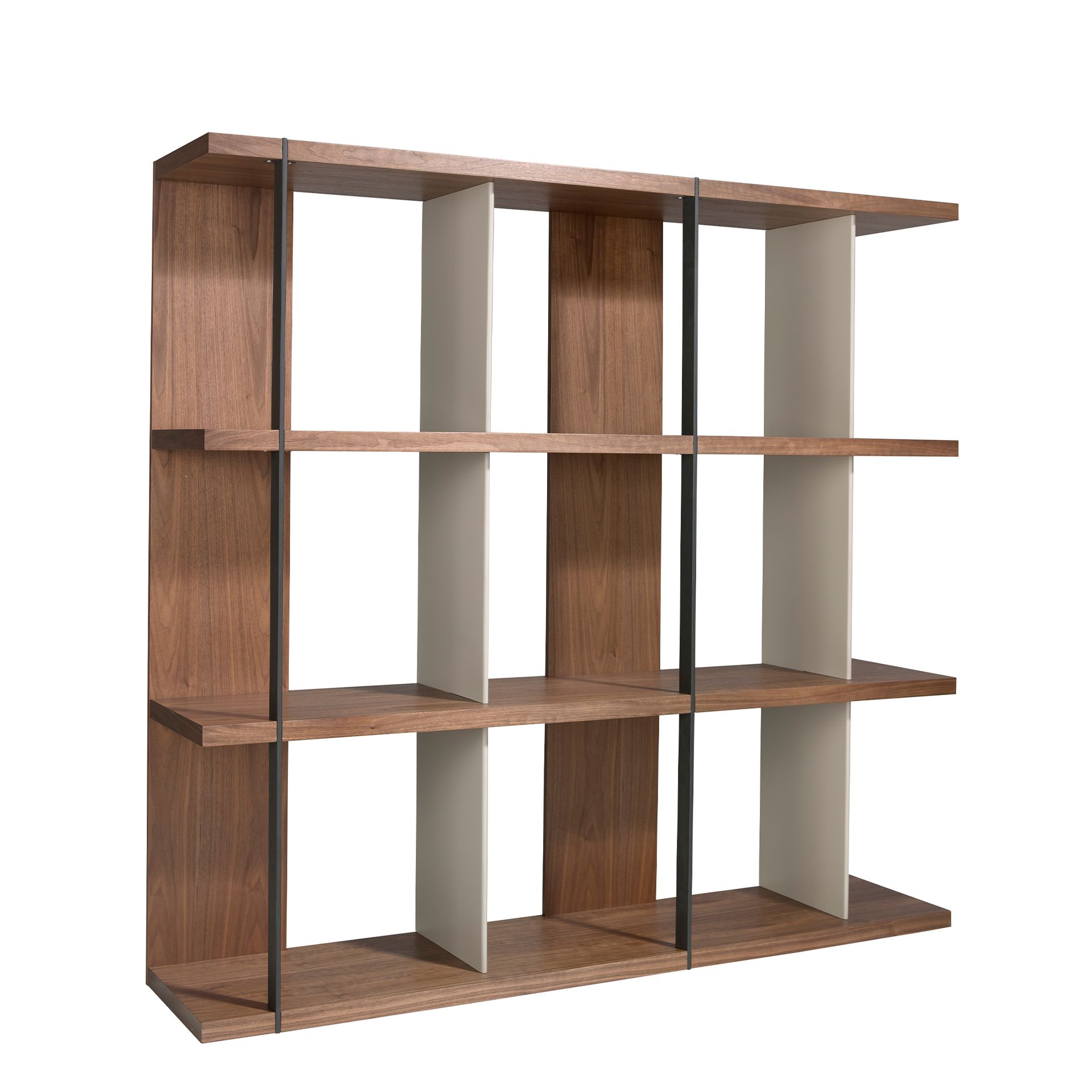 Regal Walnuss Holz Grau 3236