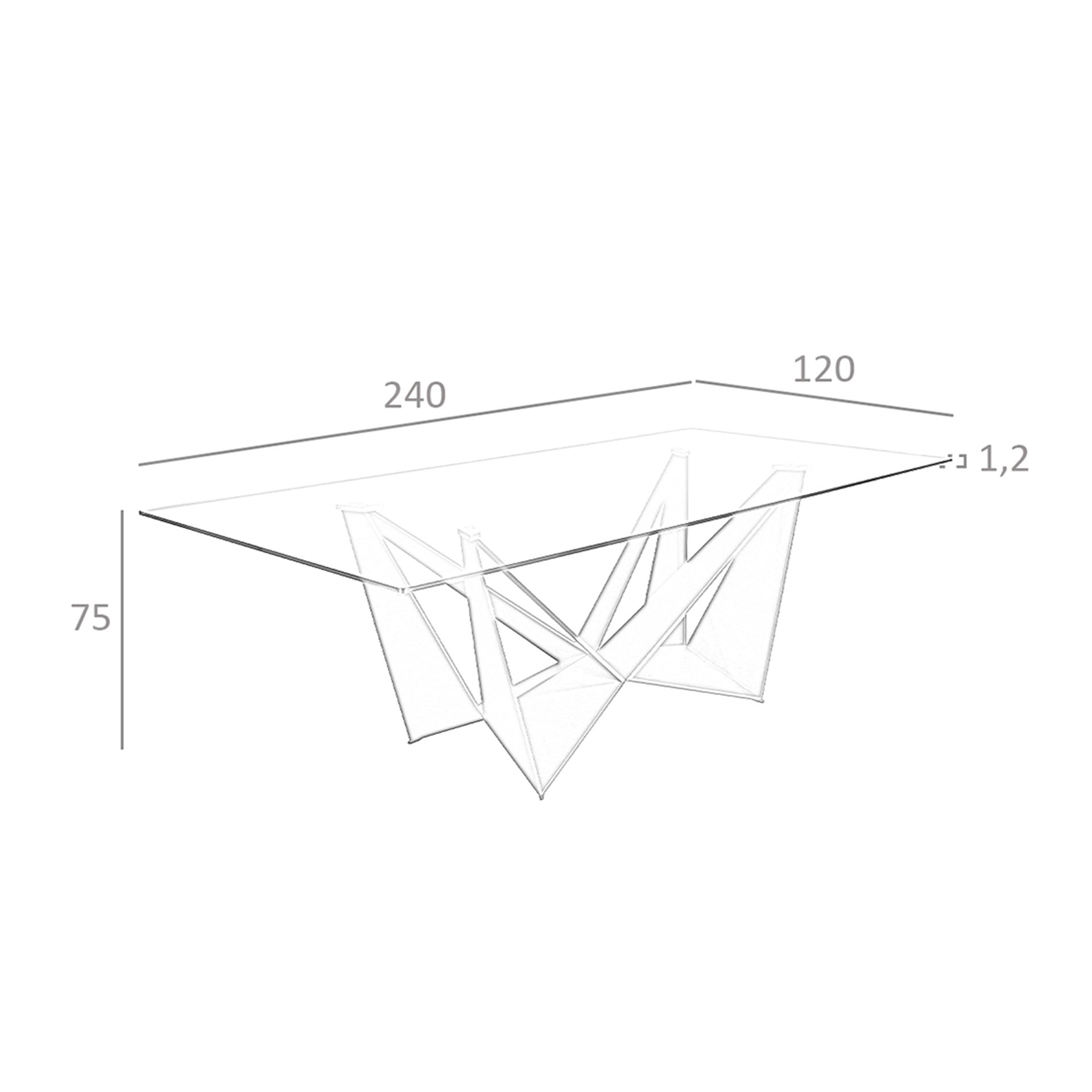 Dining Table Tempered Glass Steel Black Rectangular 1128