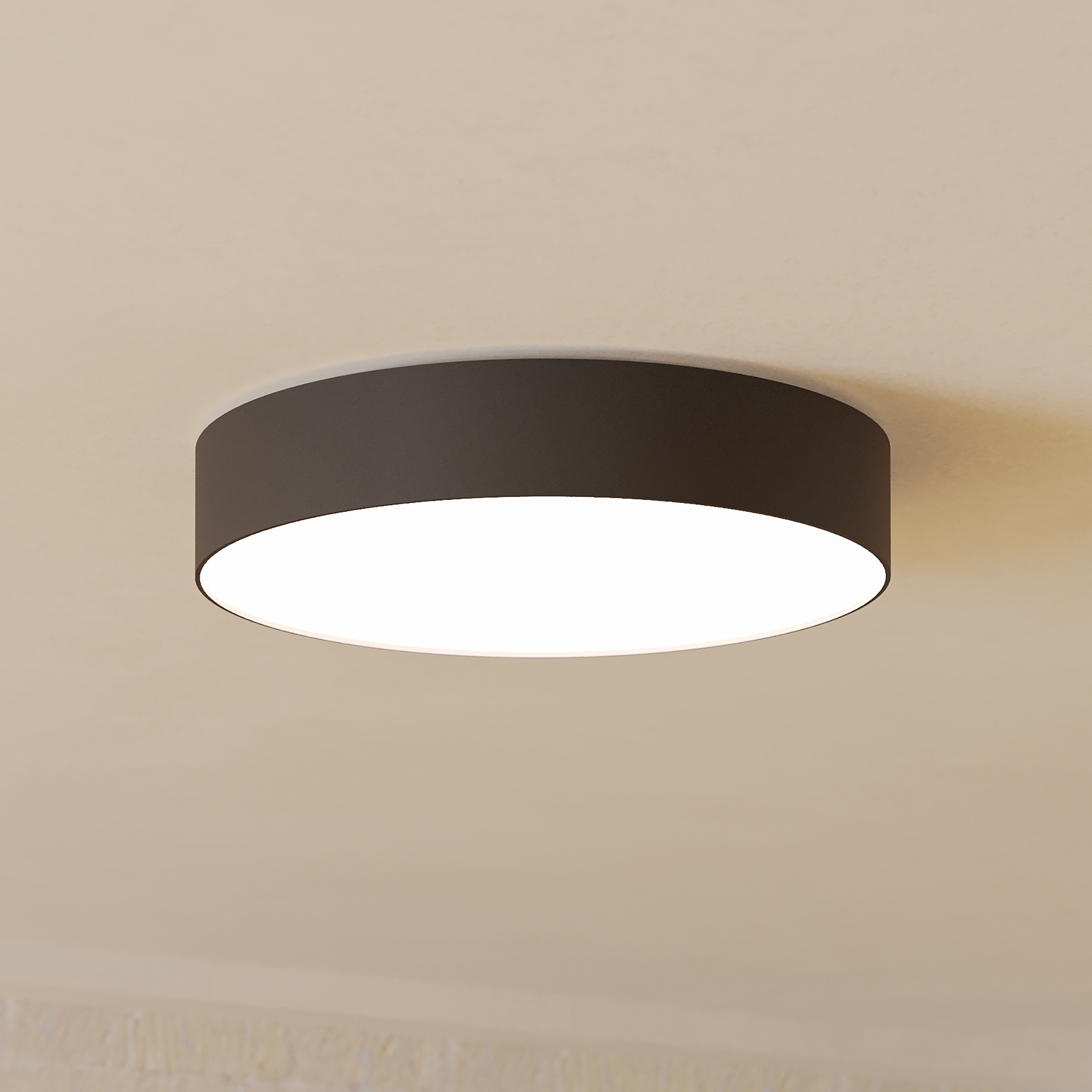 Gallizzi Z LED ceiling light 1-light plastic black