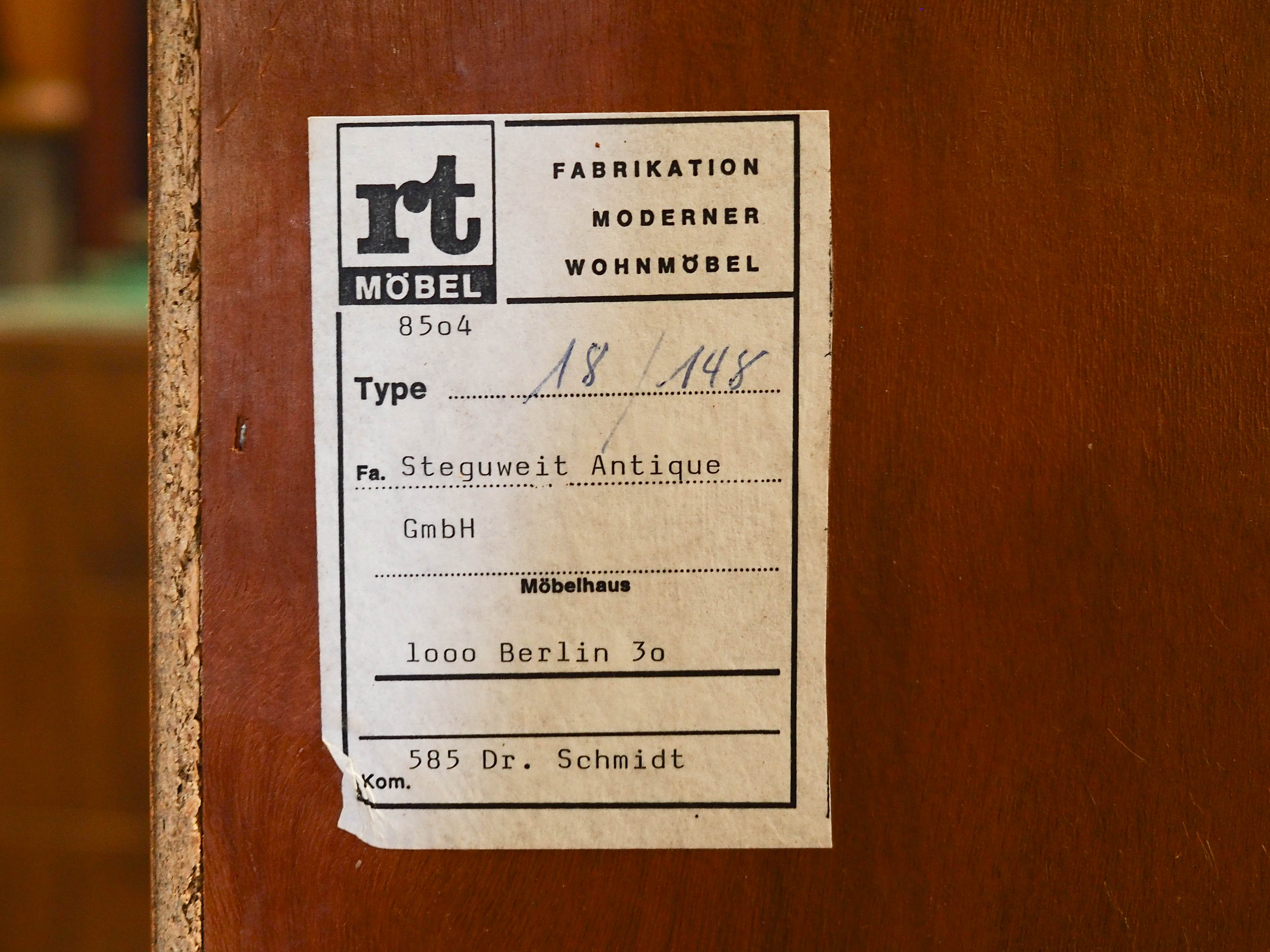 RT Möbel Bücherregal Teakfurnier  1970er Jahre