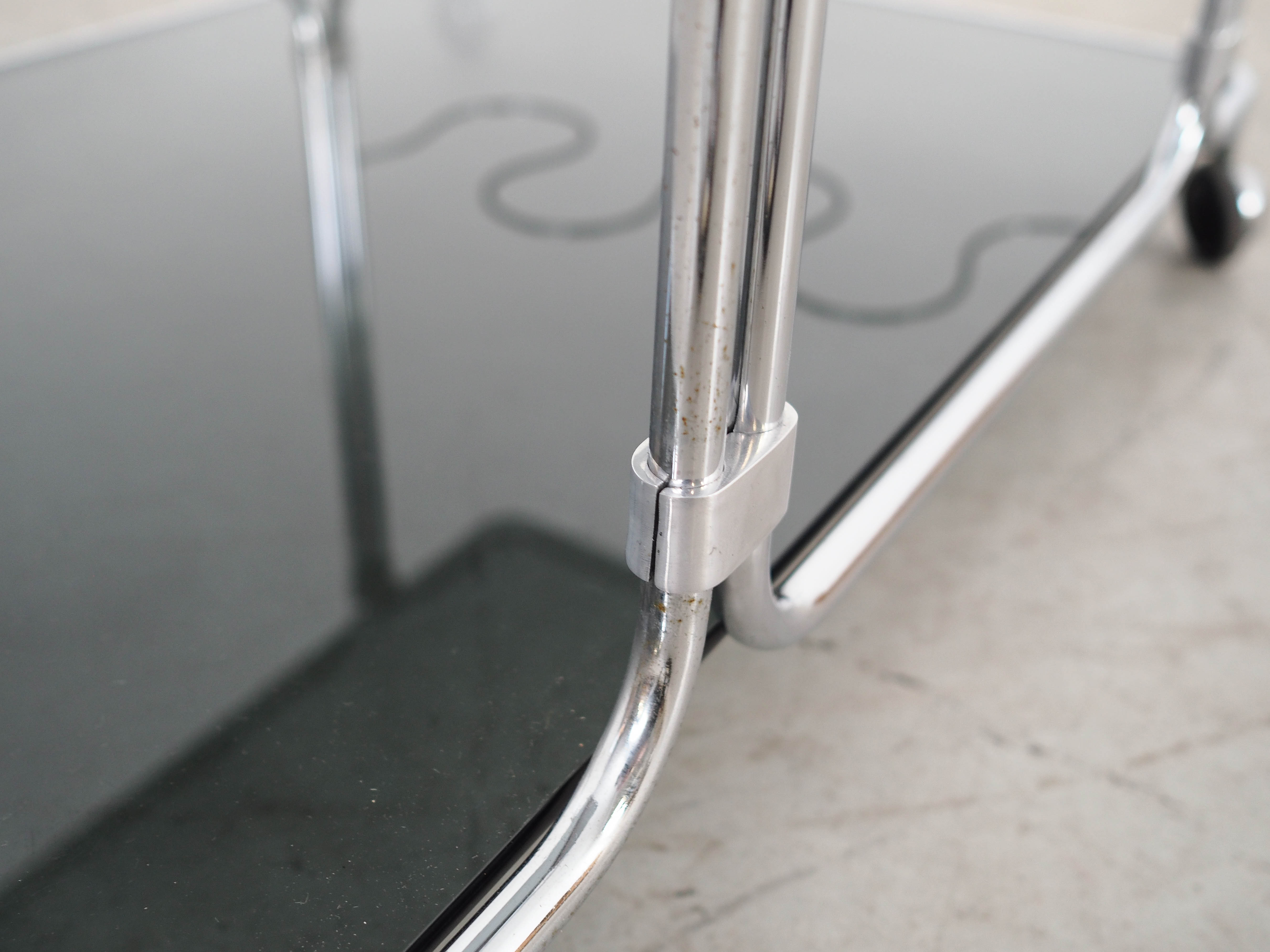 Barschrank Glas Metall 1970er Jahre