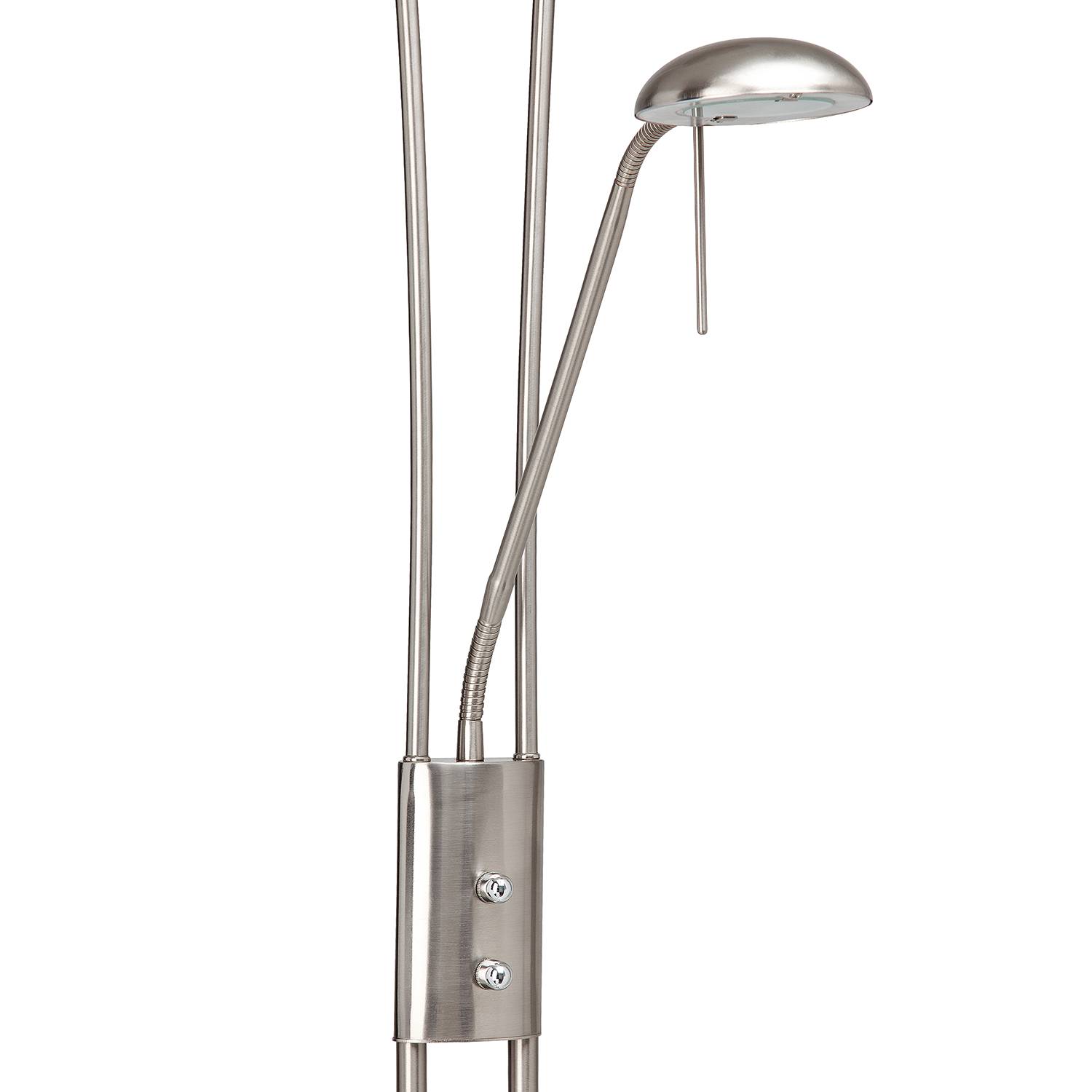 Finn LED uplighter 2-light Silver Iron