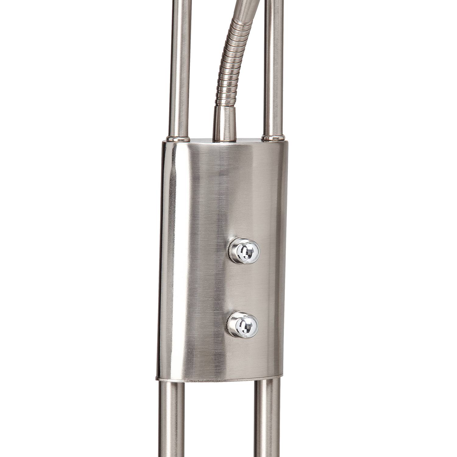Finn LED uplighter 2-light Silver Iron