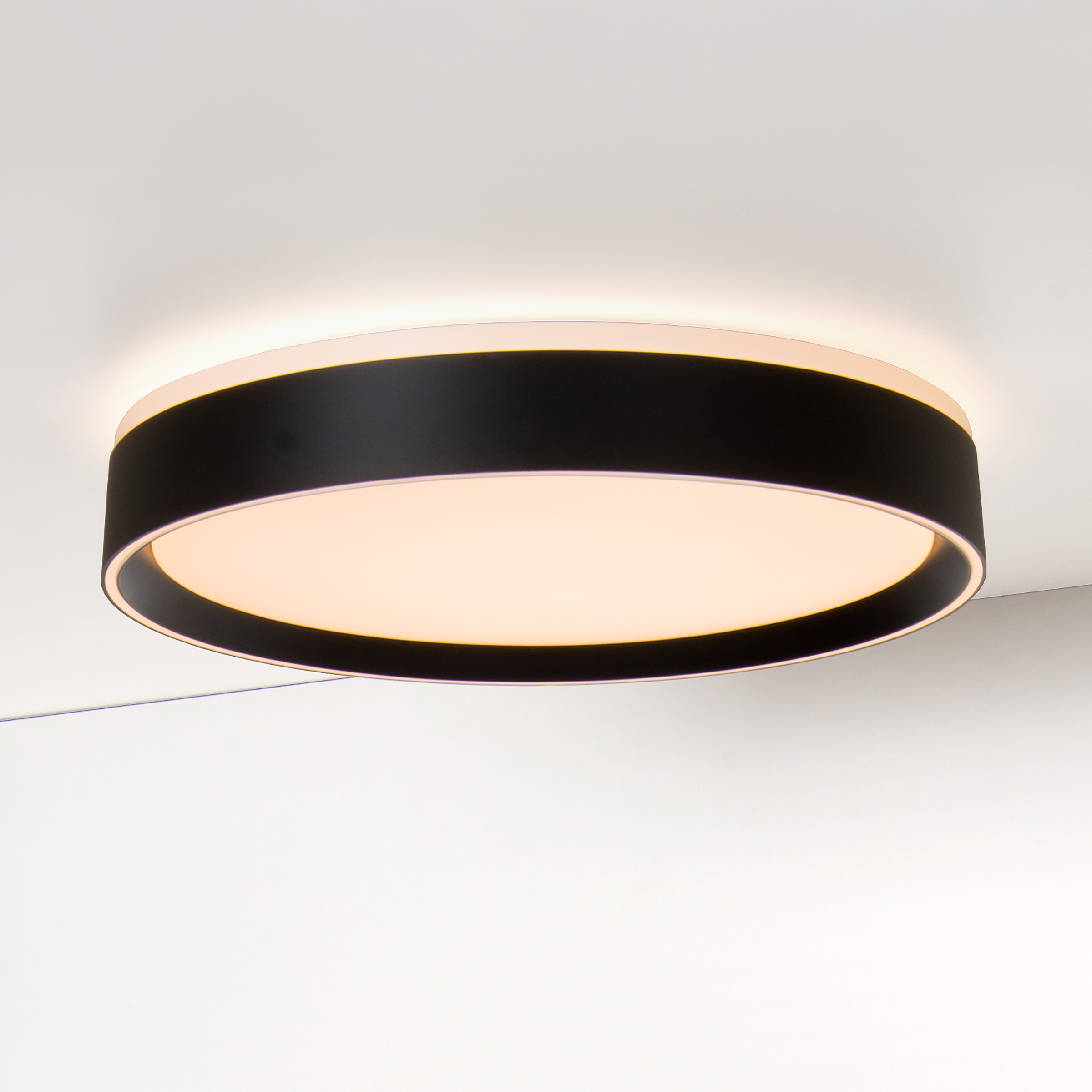 Nuria Ceiling Light Acrylic Glass Black Ø40 cm