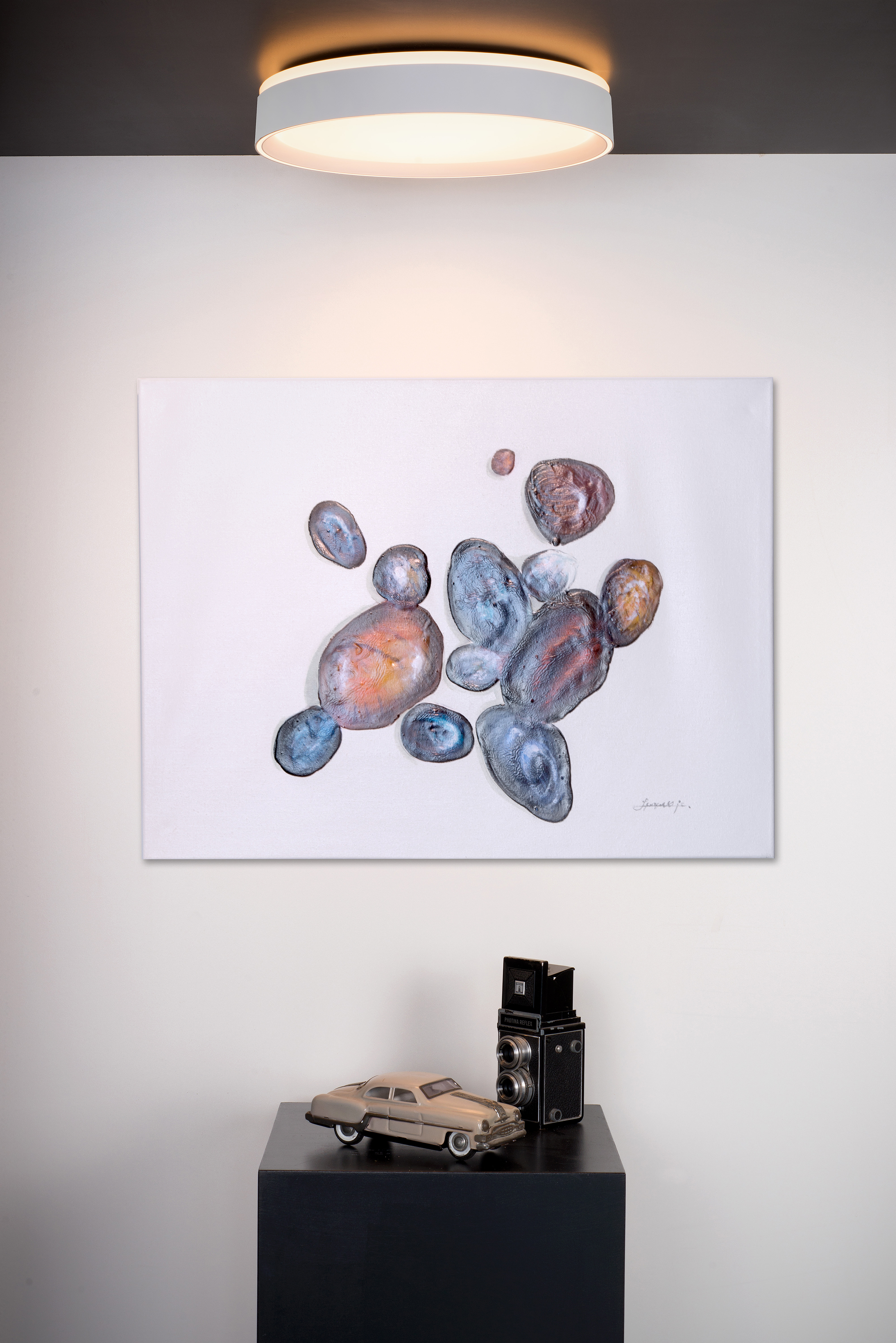 Nuria Ceiling Lamp Acrylic Glass White Ø40 cm