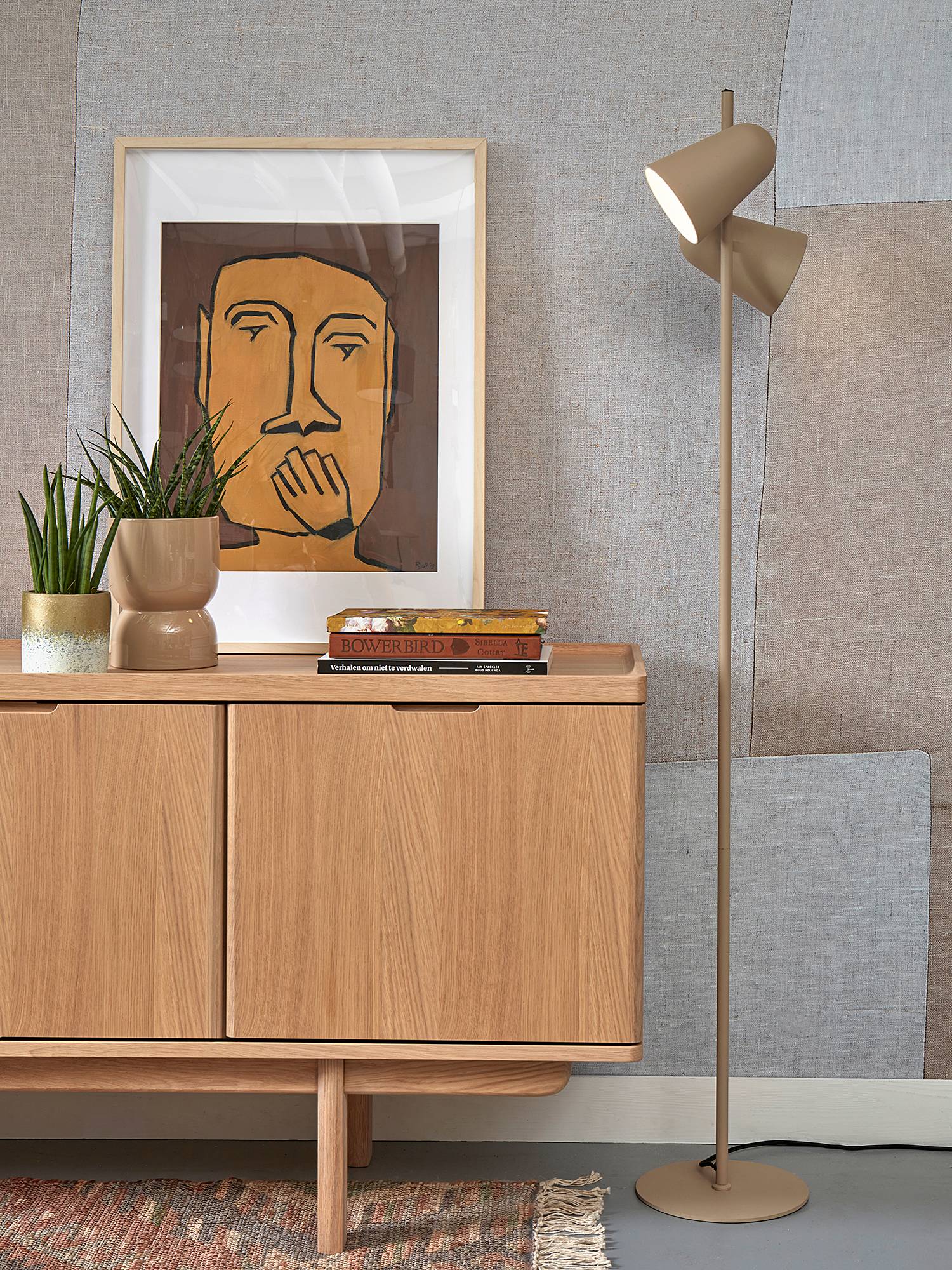 Salamanca Floor Lamp Iron Sand