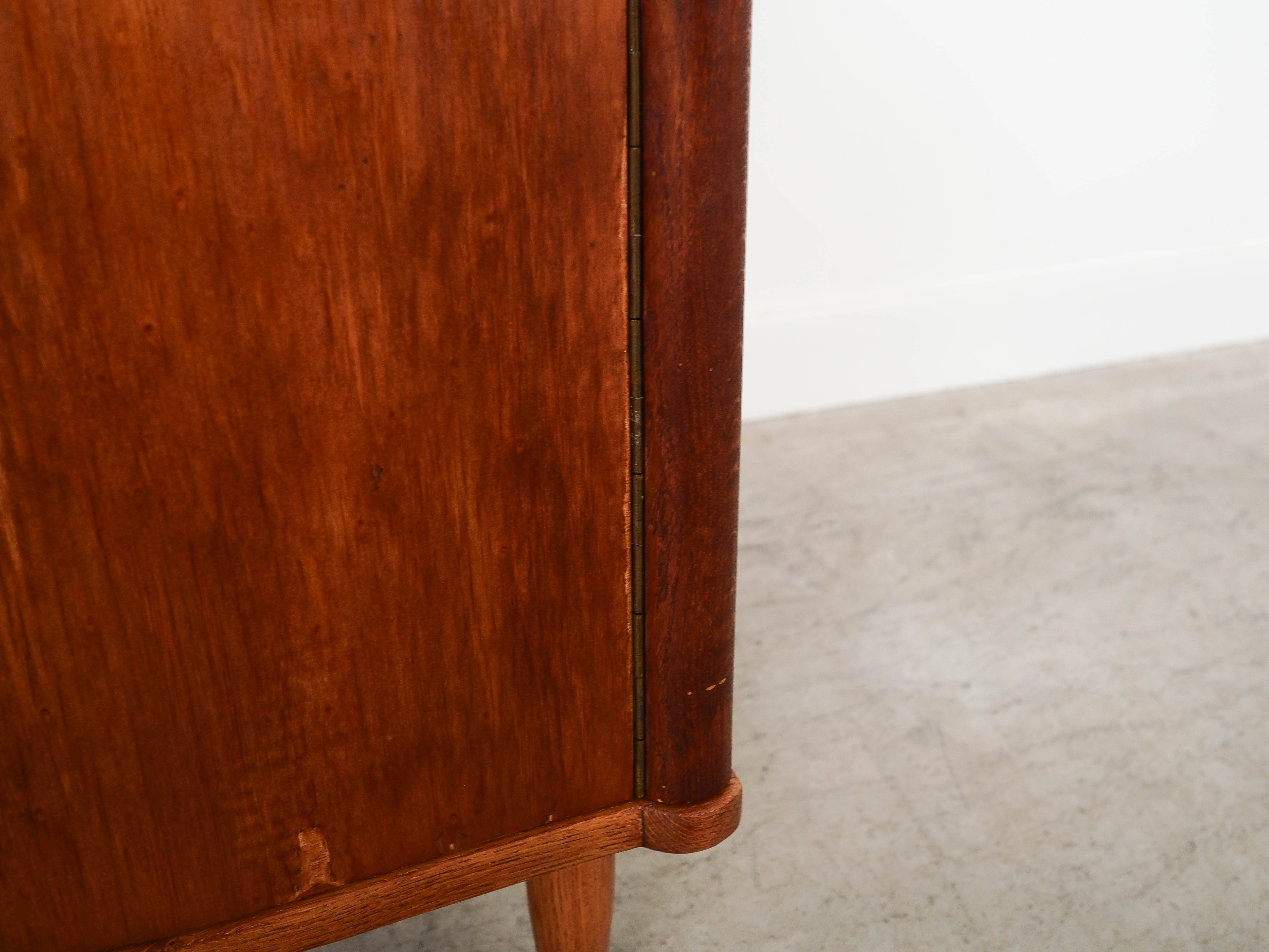 2x Comodino compensato legno massiccio anni '60