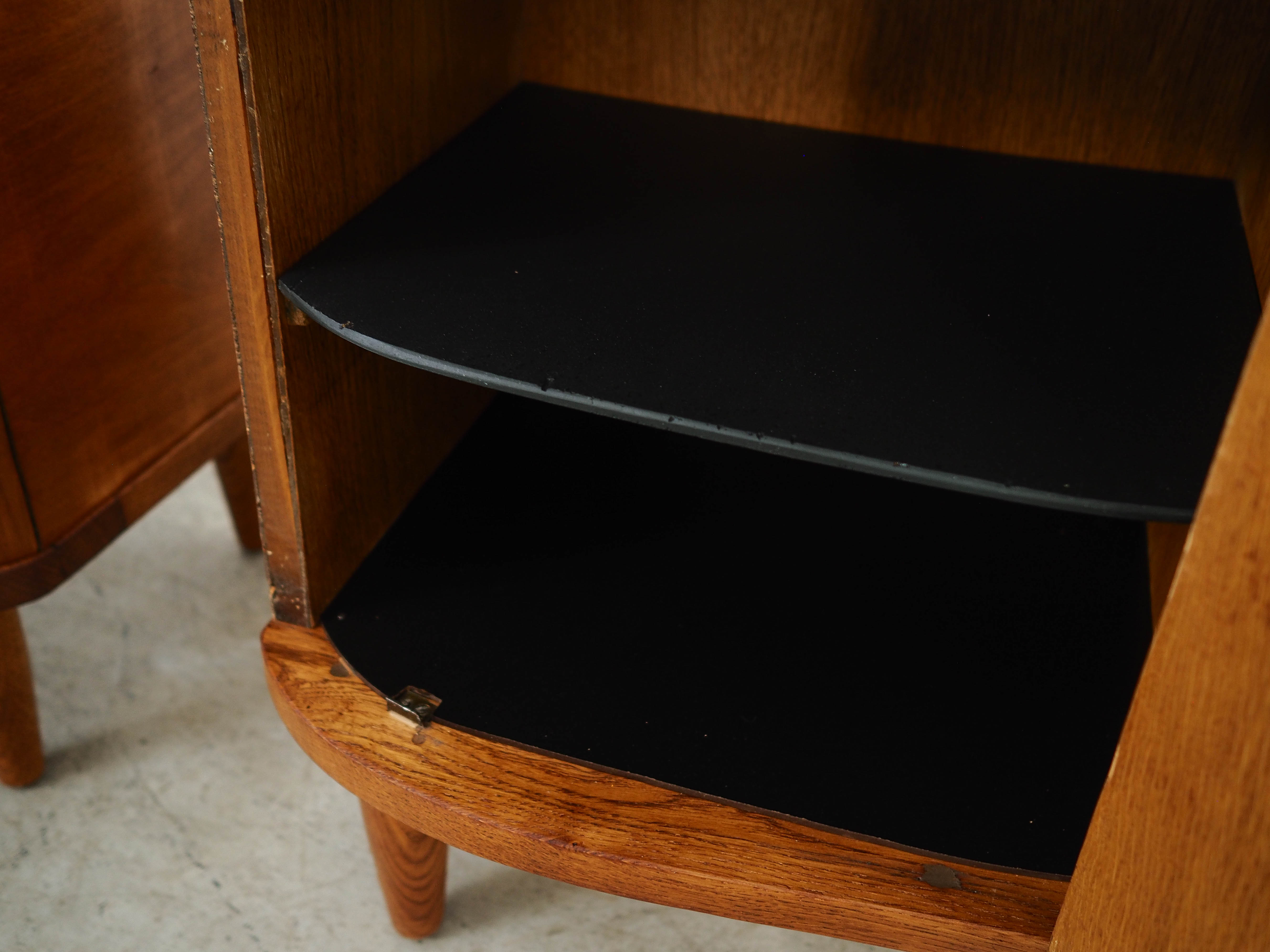 2x Nightstand Plywood Solid Wood 1960s