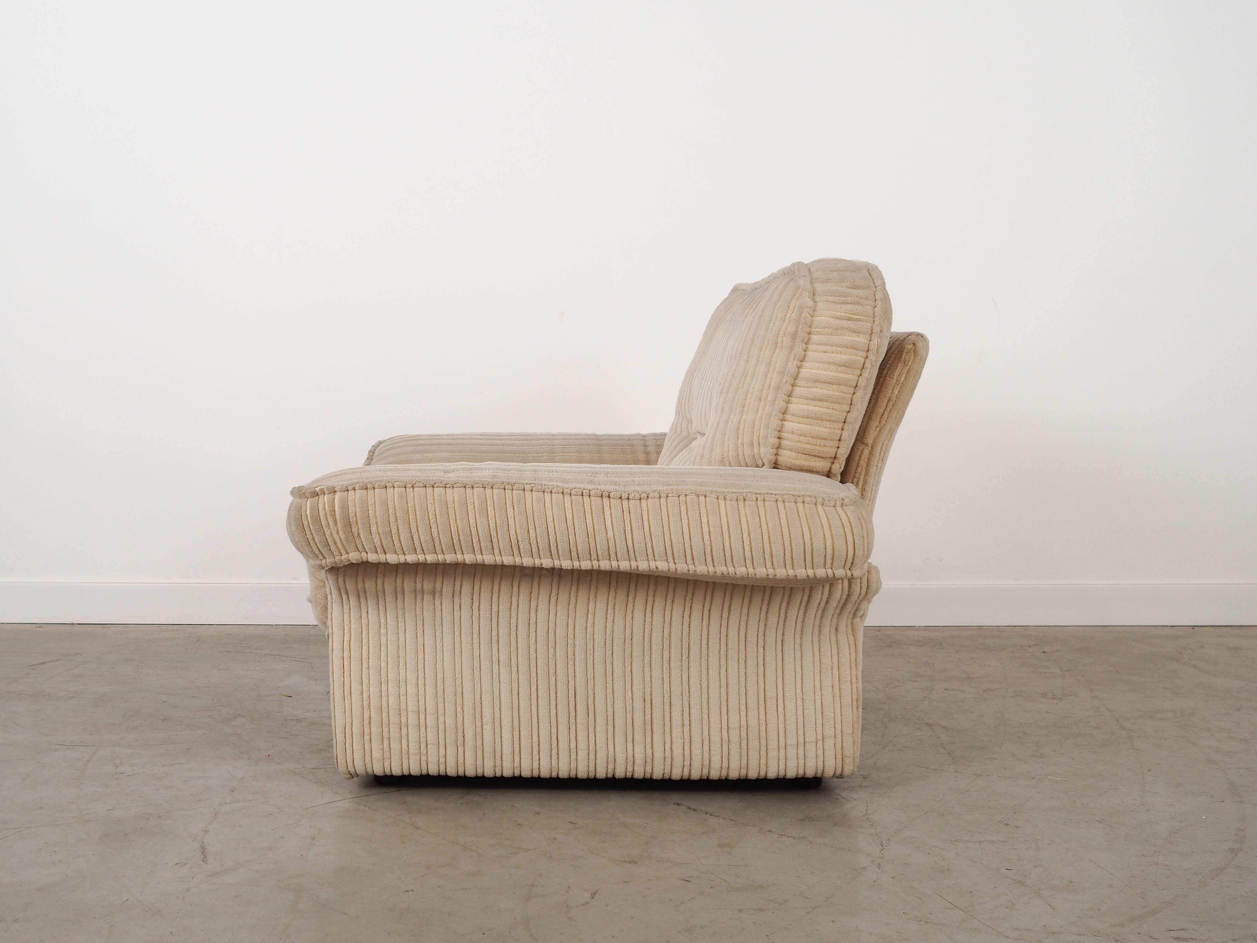 Soffio Armchair Fabric Cream 1970s