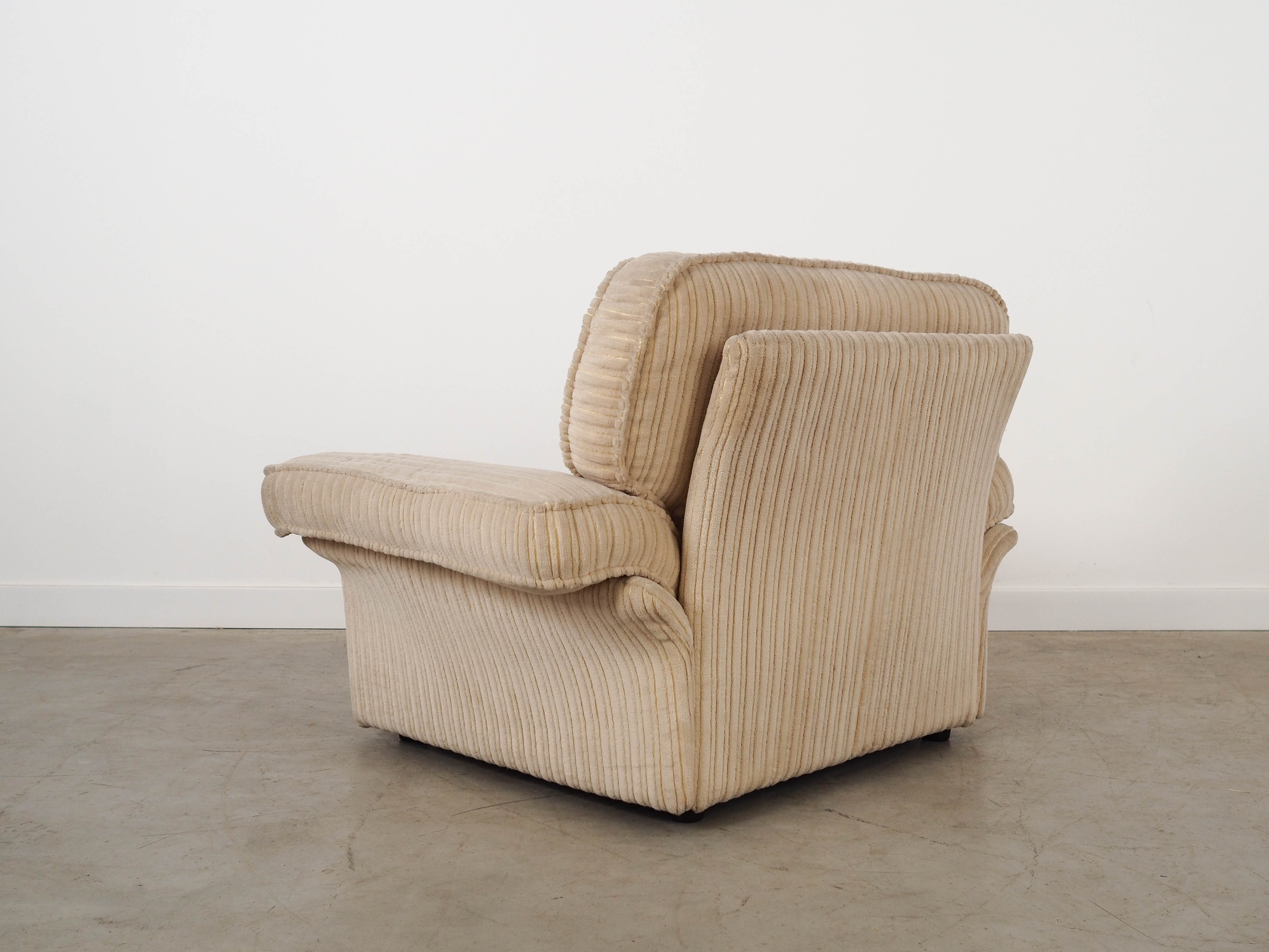 Soffio Armchair Fabric Cream 1970s