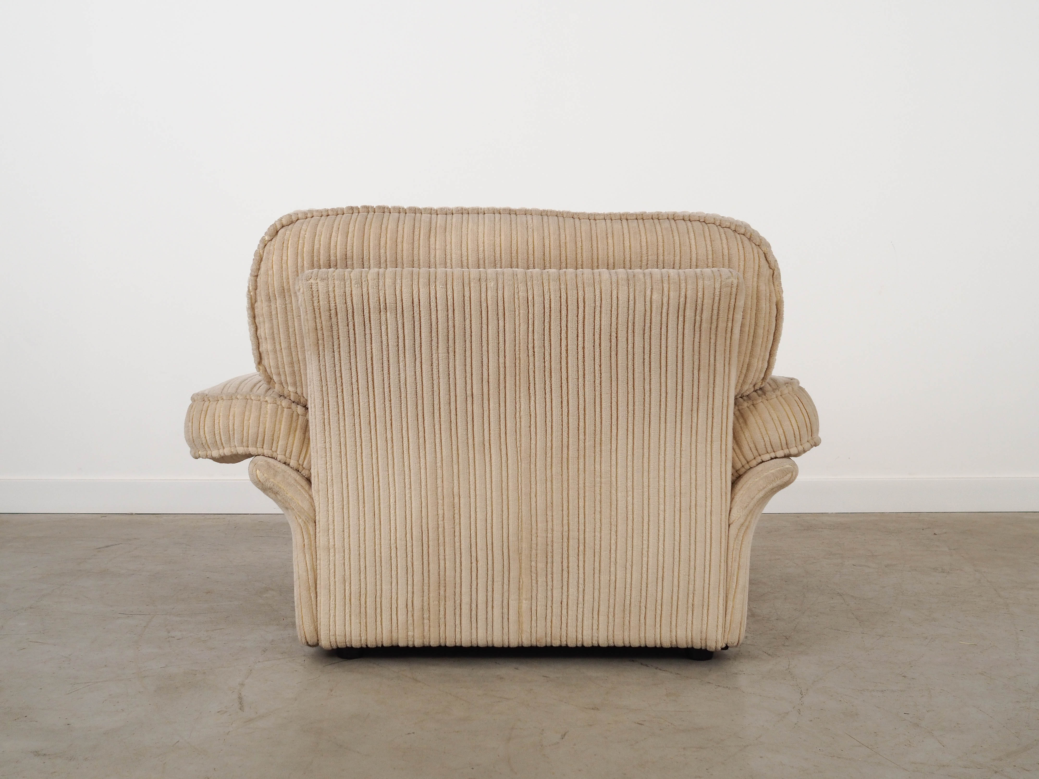 Soffio Armchair Fabric Cream 1970s