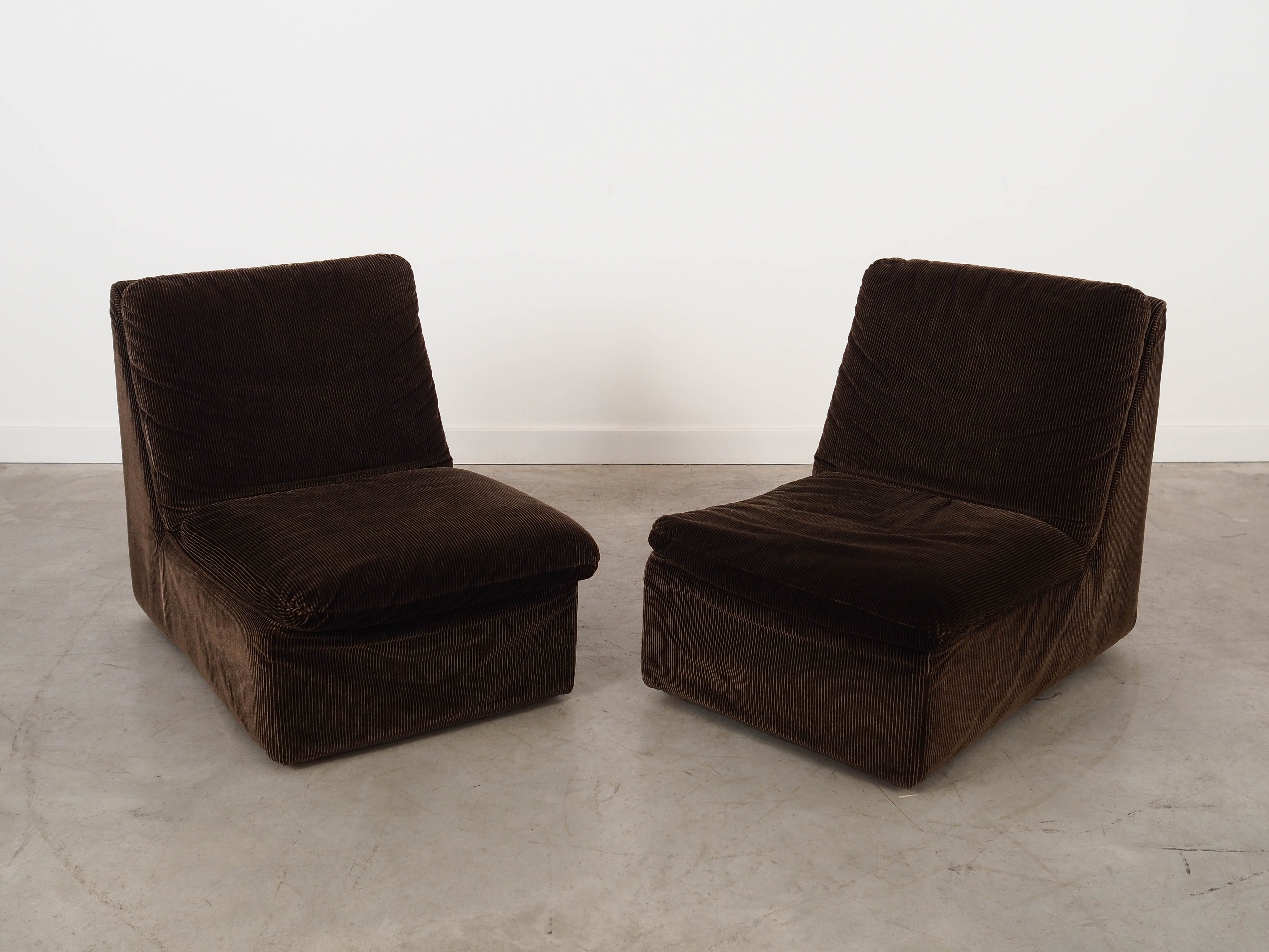 Busnelli Modular Leather Sofa Brown 1970s