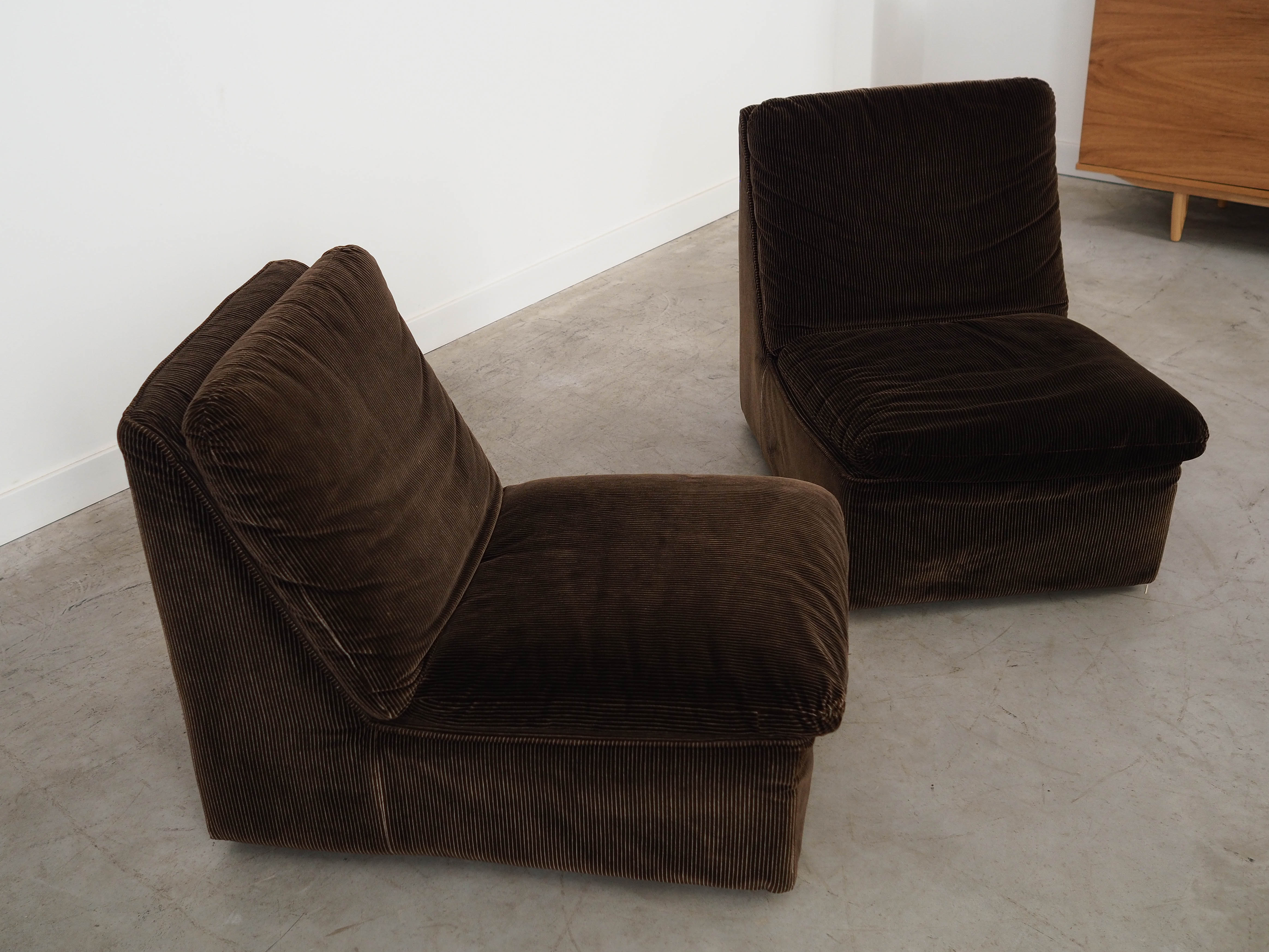 Busnelli Modular Leather Sofa Brown 1970s