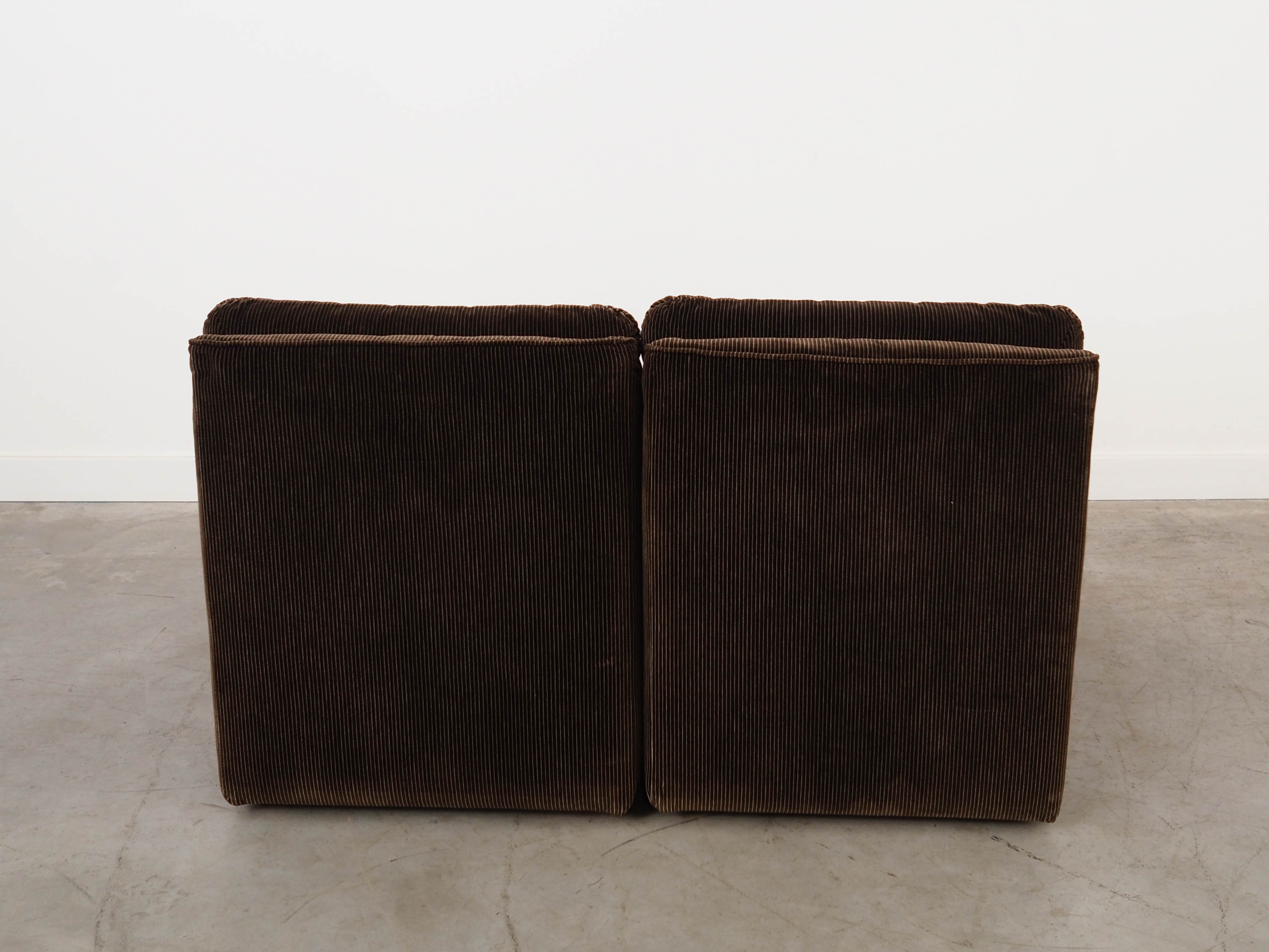 Busnelli Modular Leather Sofa Brown 1970s