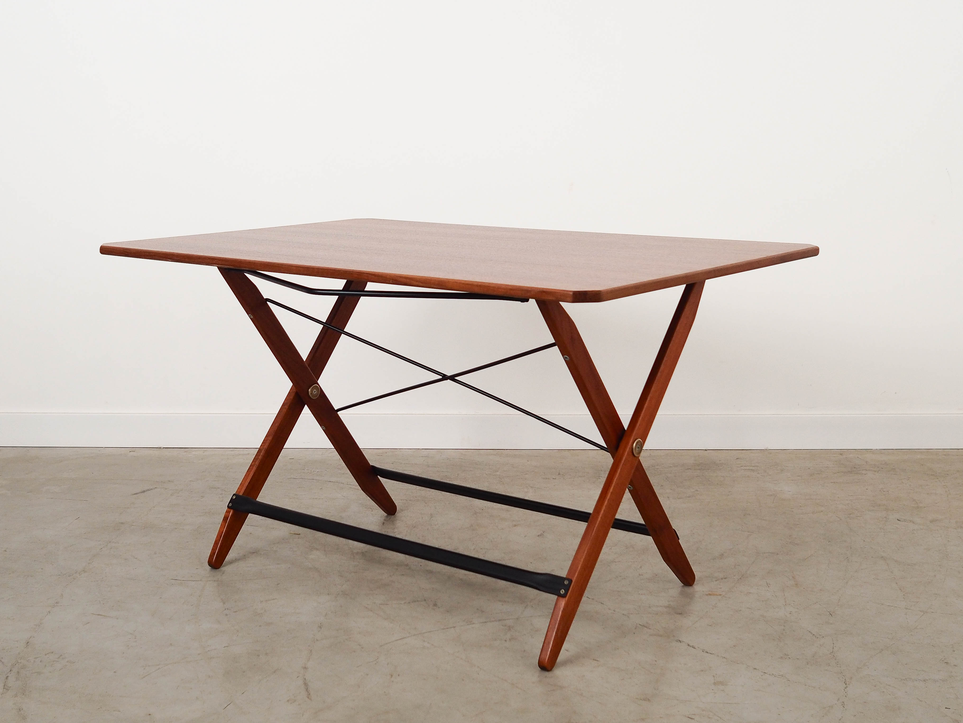 Folding Table Teak Brown 1970s 72x126.5 cm