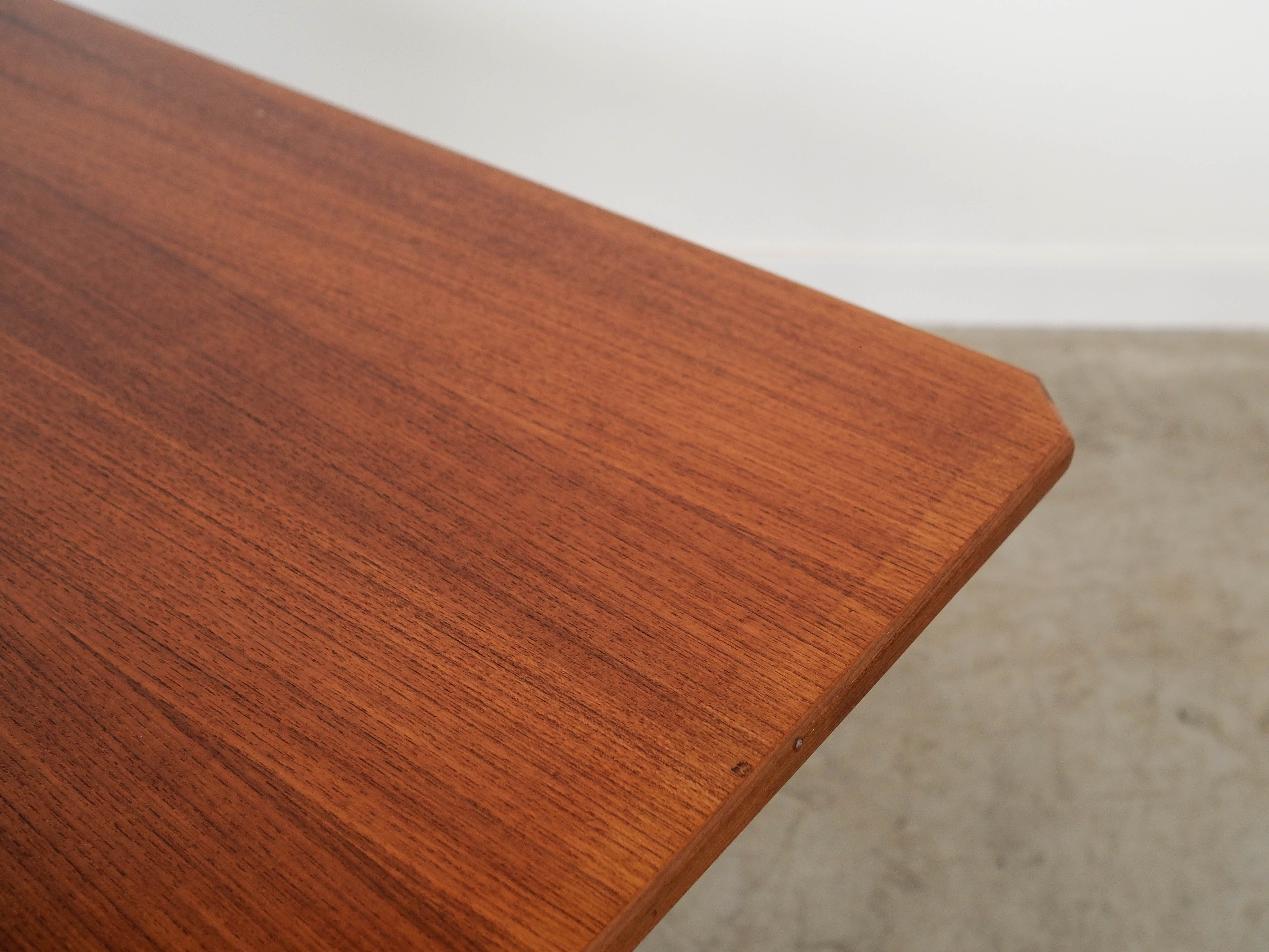 Folding Table Teak Brown 1970s 72x126.5 cm