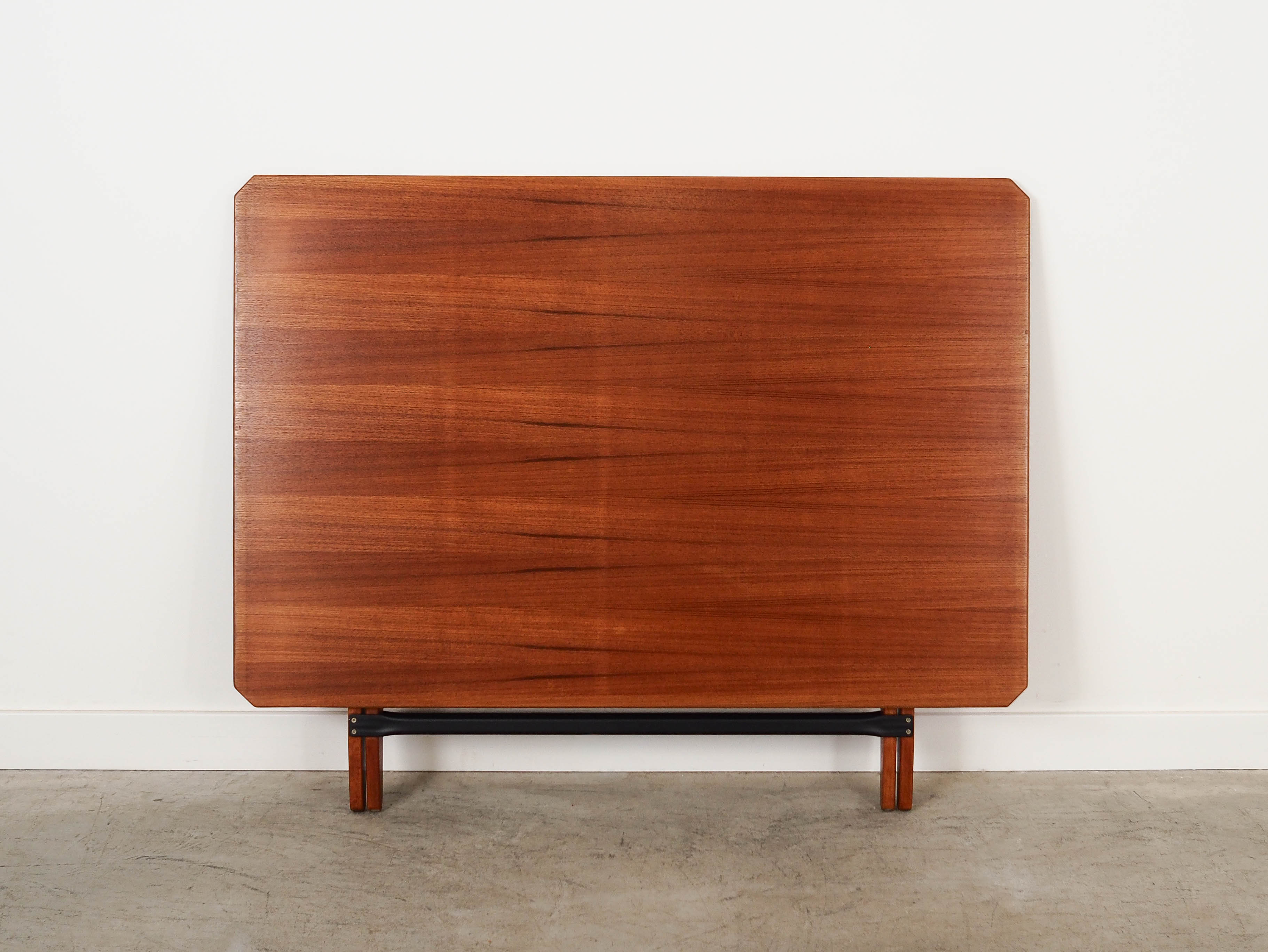 Folding Table Teak Brown 1970s 72x126.5 cm
