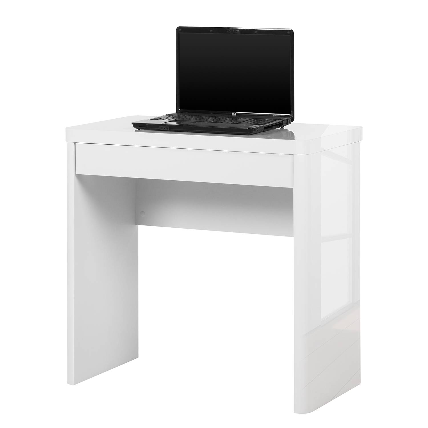 Cu-Libre 80 Schreibtisch Hochglanz Weiß 76x 79cm