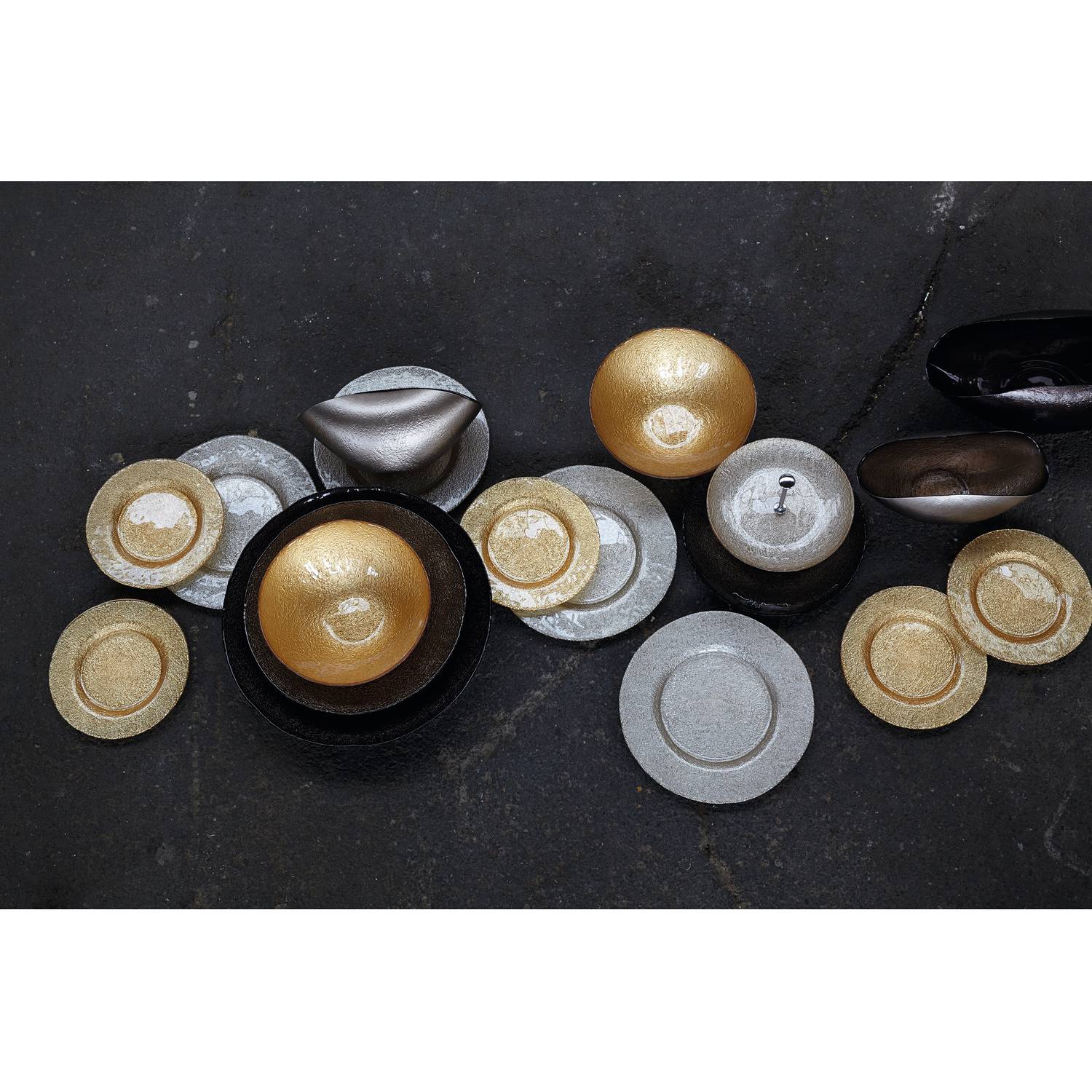 2x Como Bowl Soda-lime Glass Brown