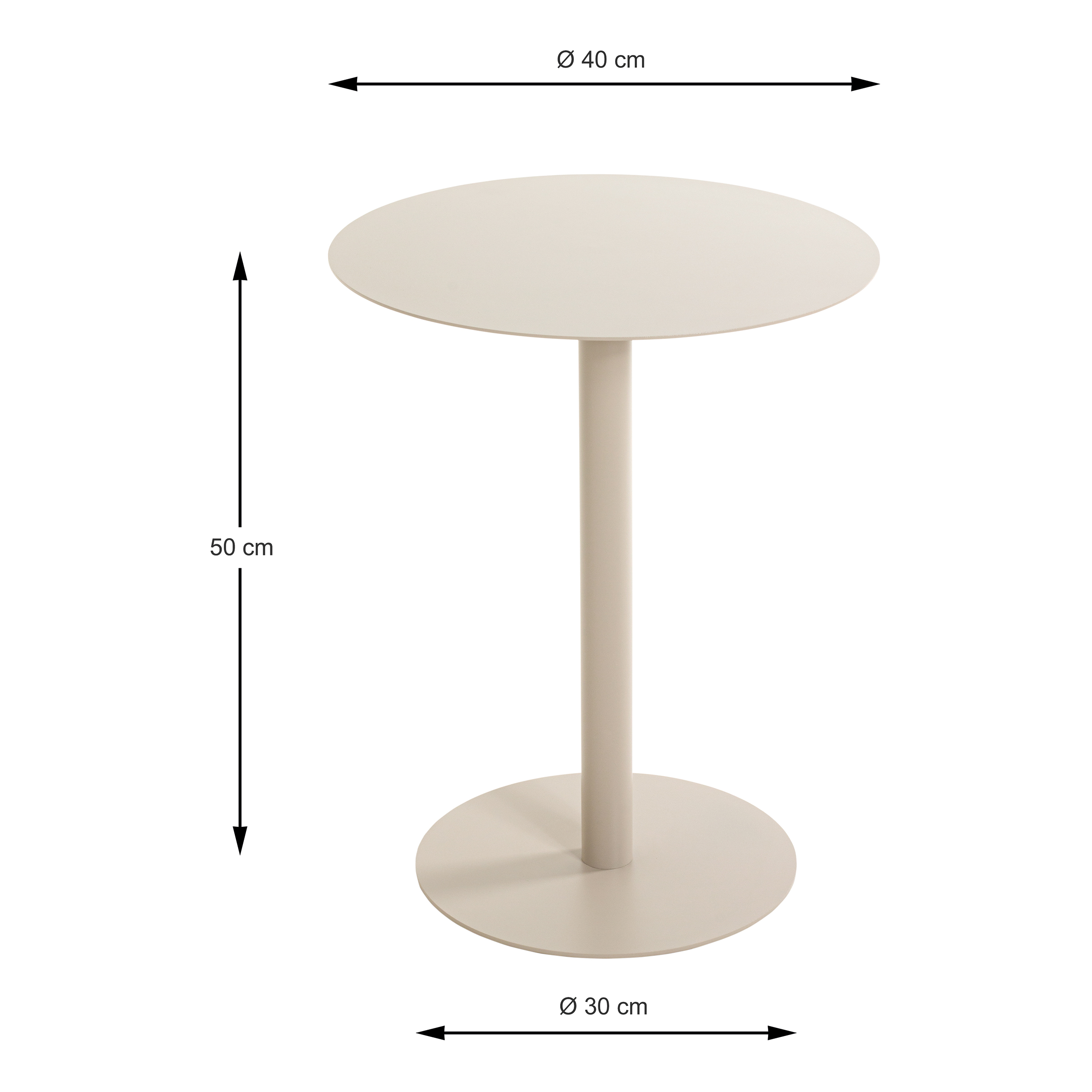 Borgou Side Table Cashmere Ø40 cm