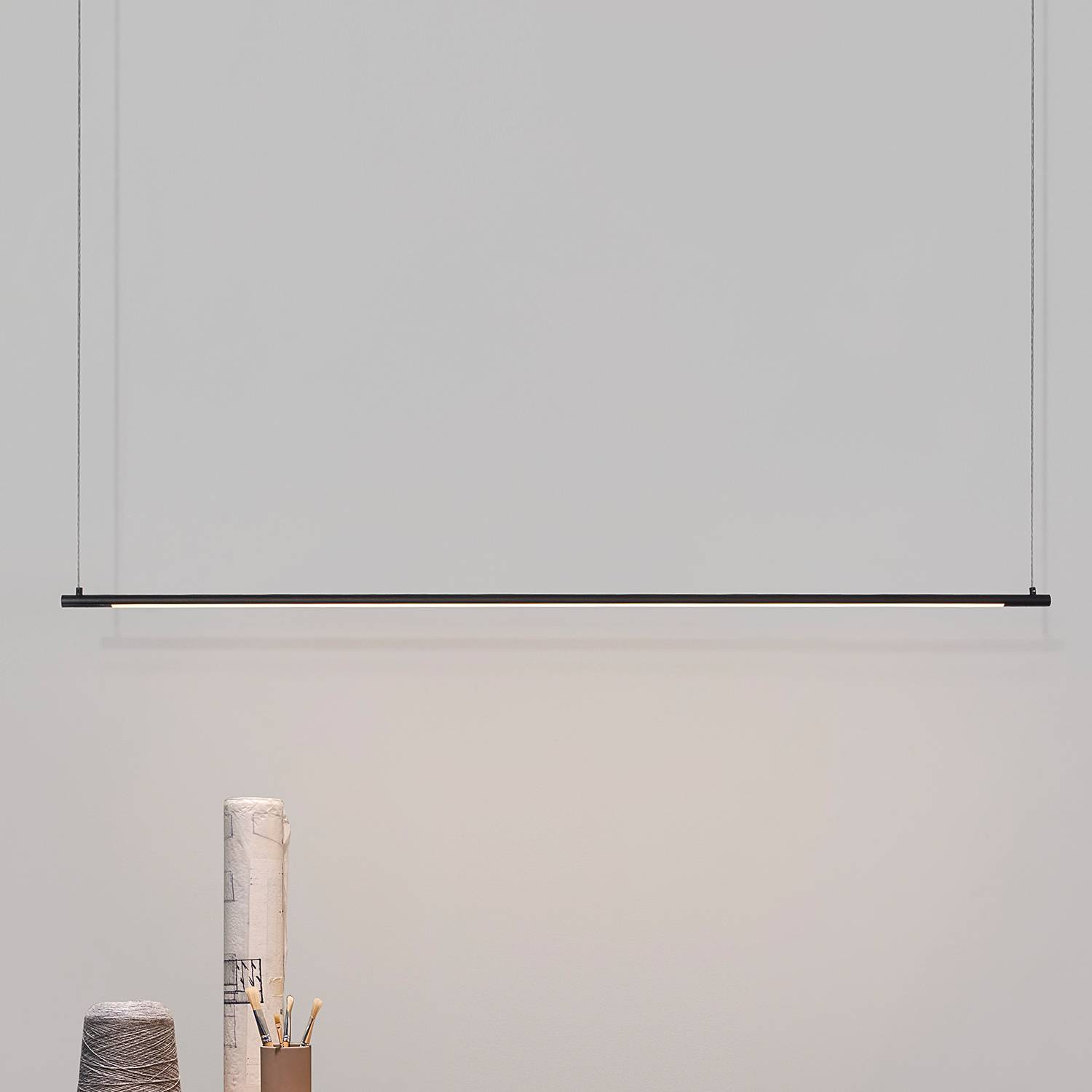 Elettra Pendelleuchte Typ B Aluminium Schwarz