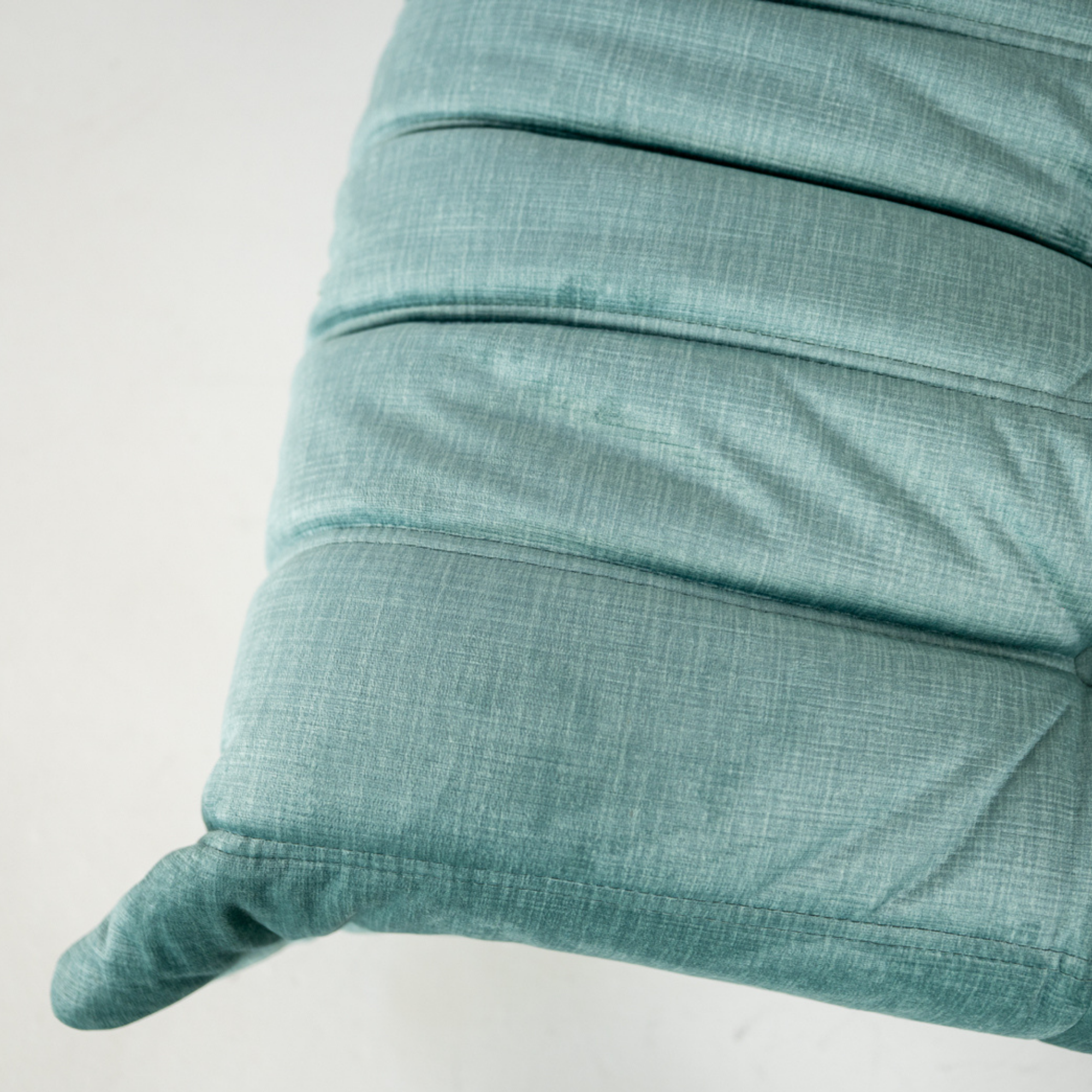 Togo Ottoman Corduroy Velvet Aqua