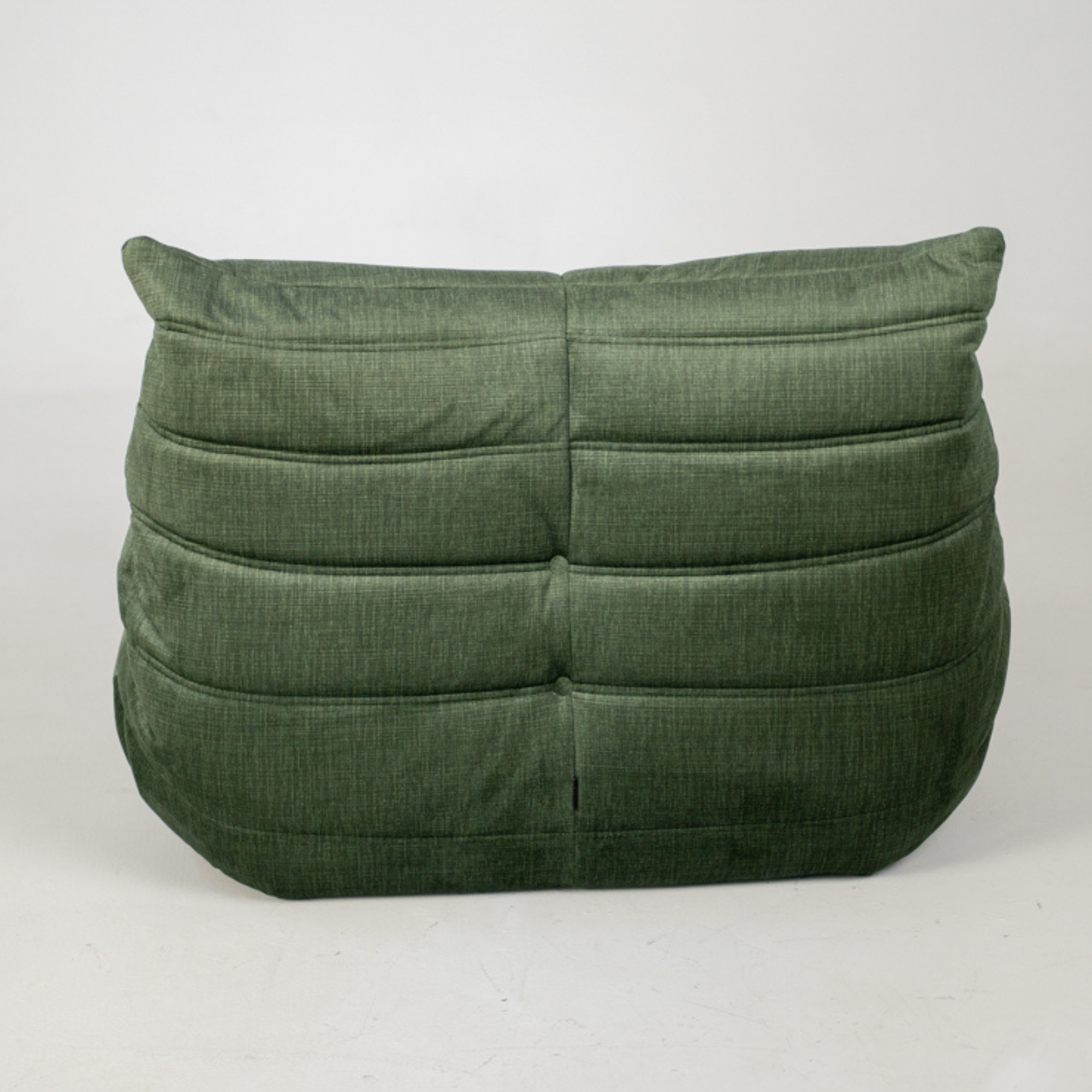 Togo Armchair Wave Rib Velvet Moss Green