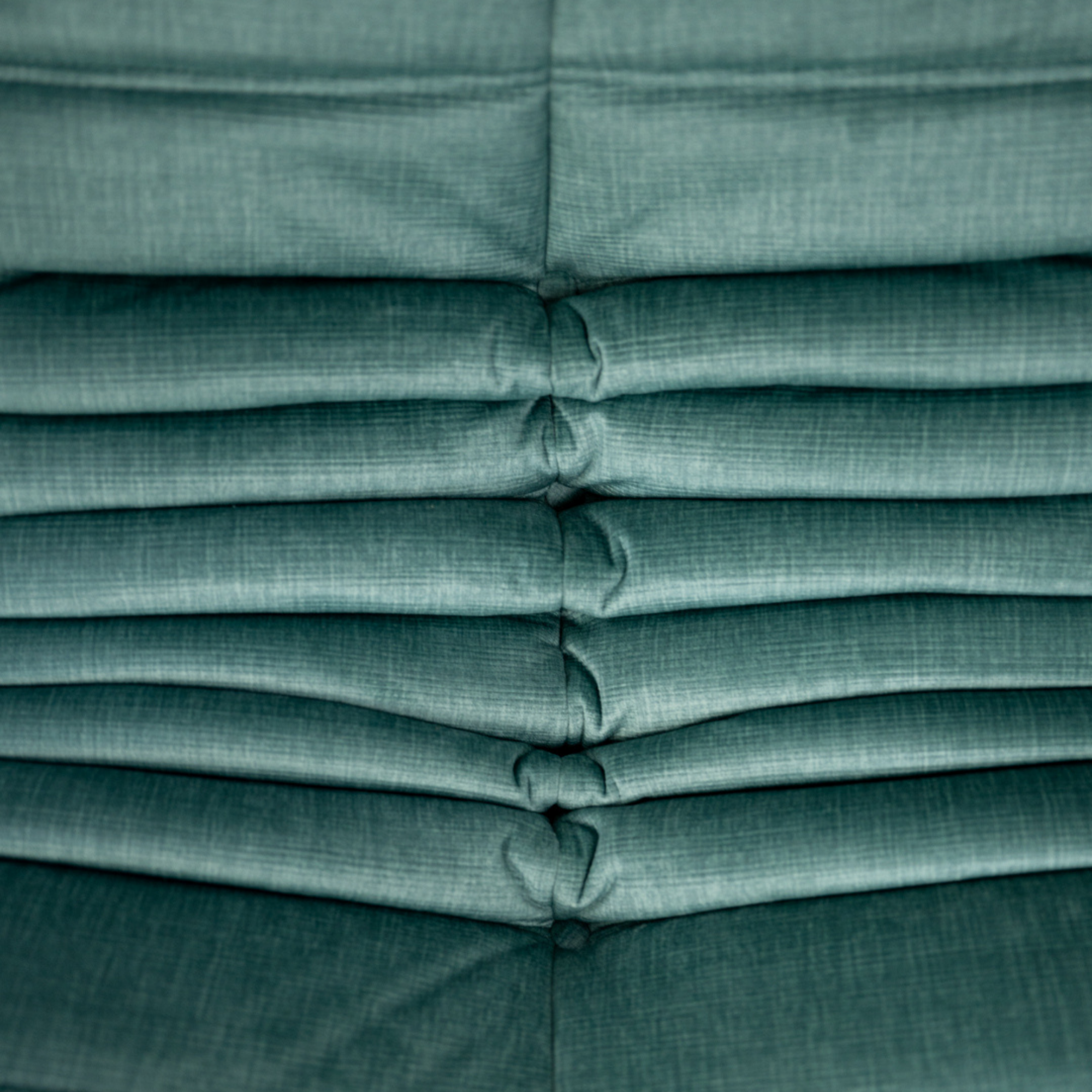 Togo Armchair Wave Rib Velvet Aqua