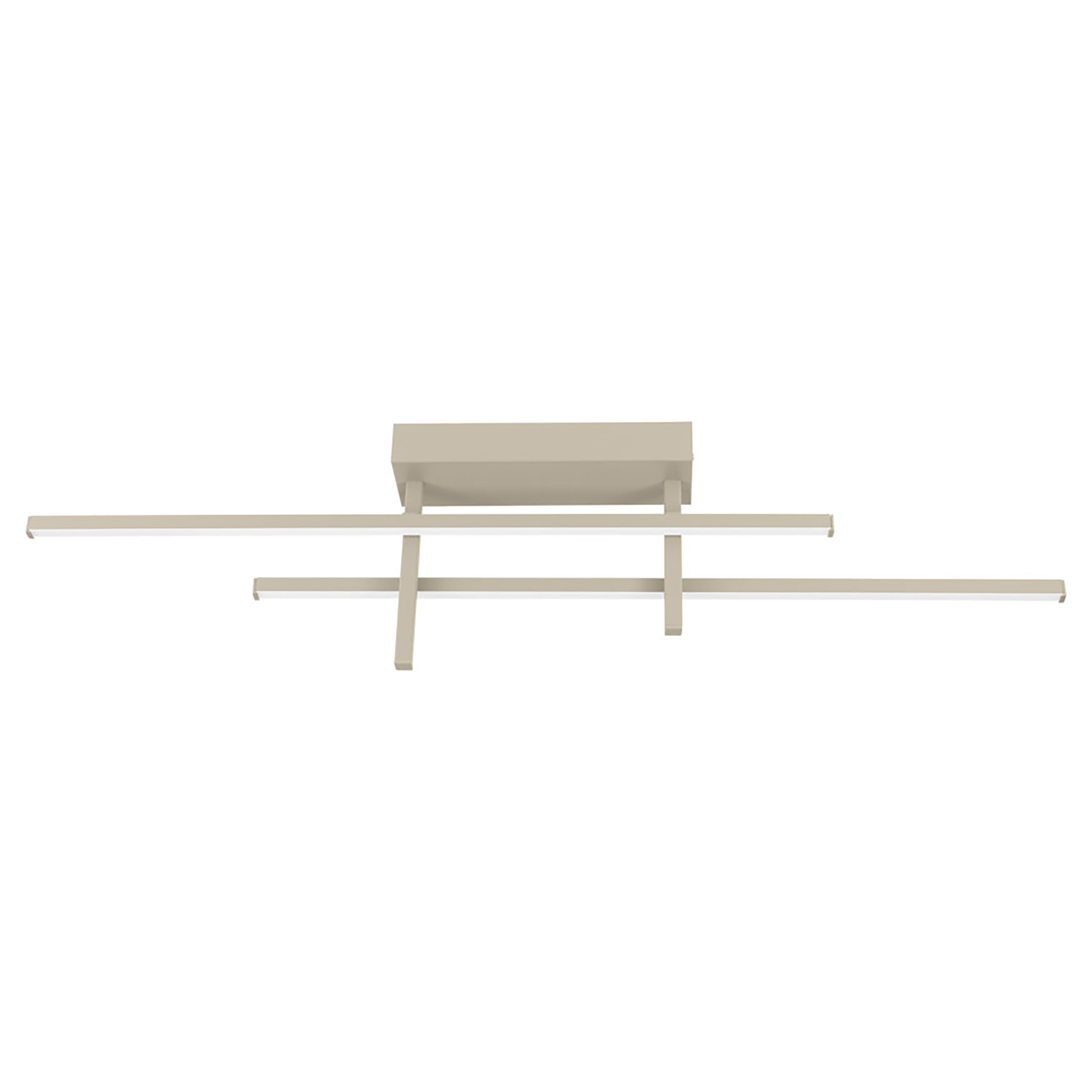 Trepiliano LED ceiling light 1-light aluminum sand
