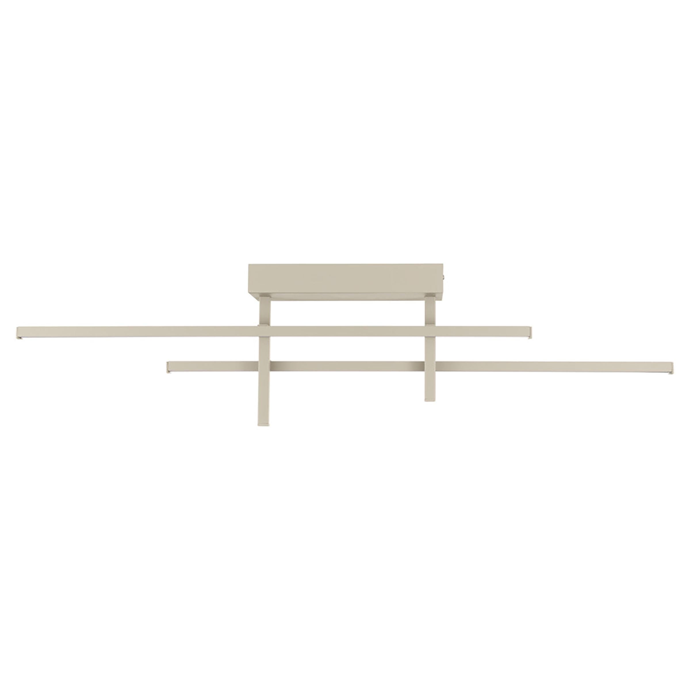 Trepiliano LED ceiling light 1-light aluminum sand