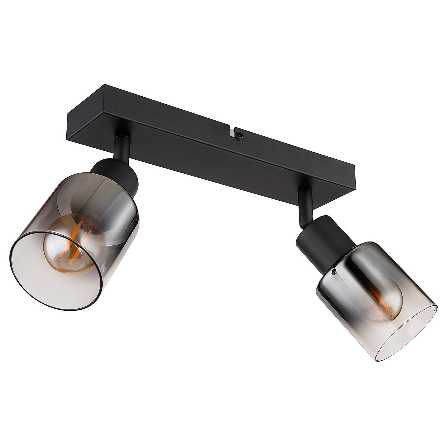Hubertus Ceiling Light 2-Light Colored Glass Iron