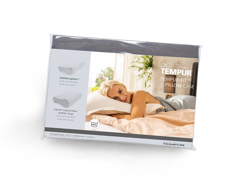 TEMPUR® Jersey pillowcase for Ombracio 60 x 50 cm Slate