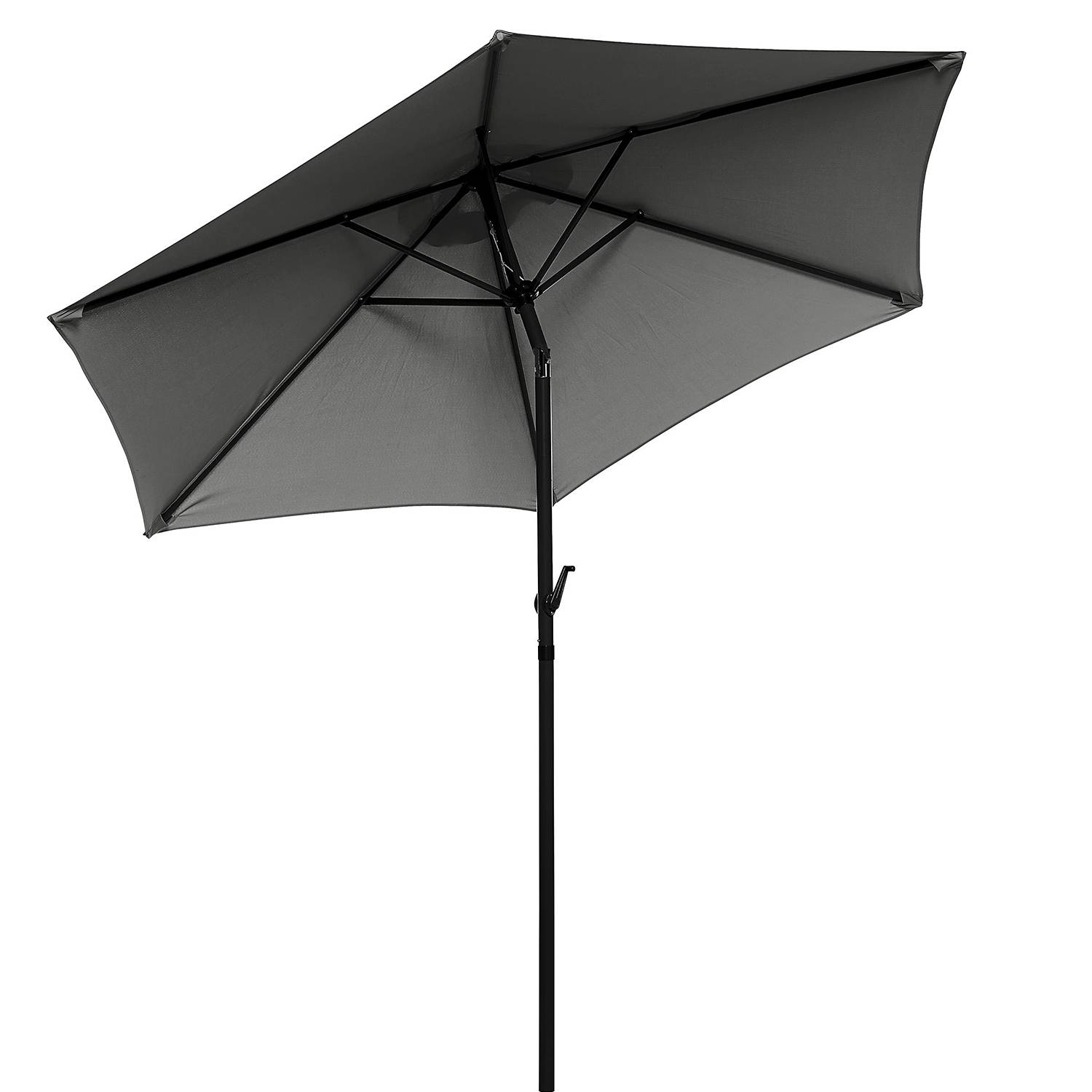 Sonnenschirm SIESTA Aluminium / Polyester Grau 250 cm