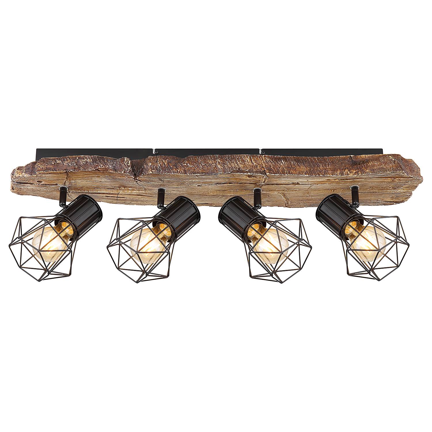 Priska Ceiling Spotlight Type B 4-Light Iron Acrylic Glass