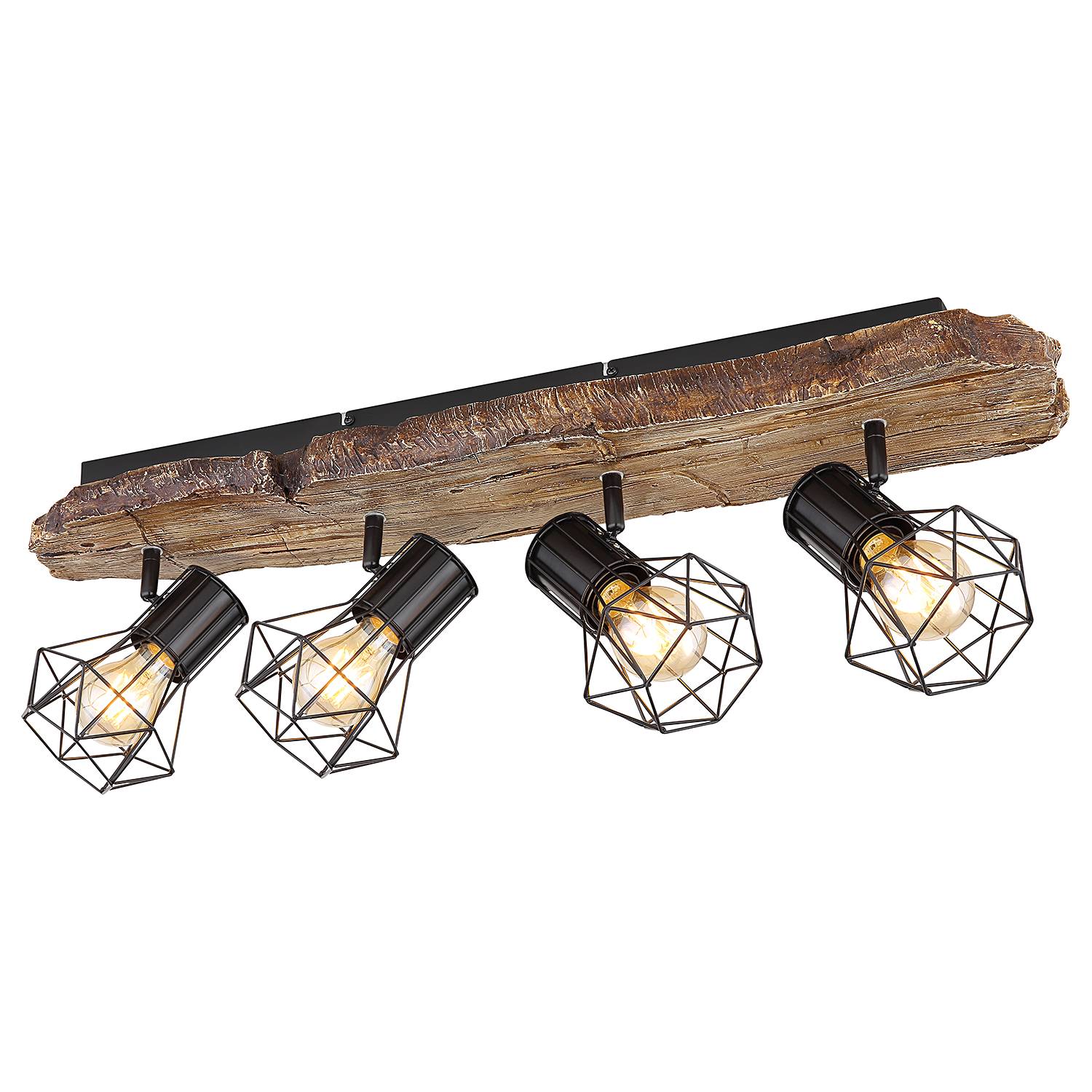 Priska Ceiling Spotlight Type B 4-Light Iron Acrylic Glass