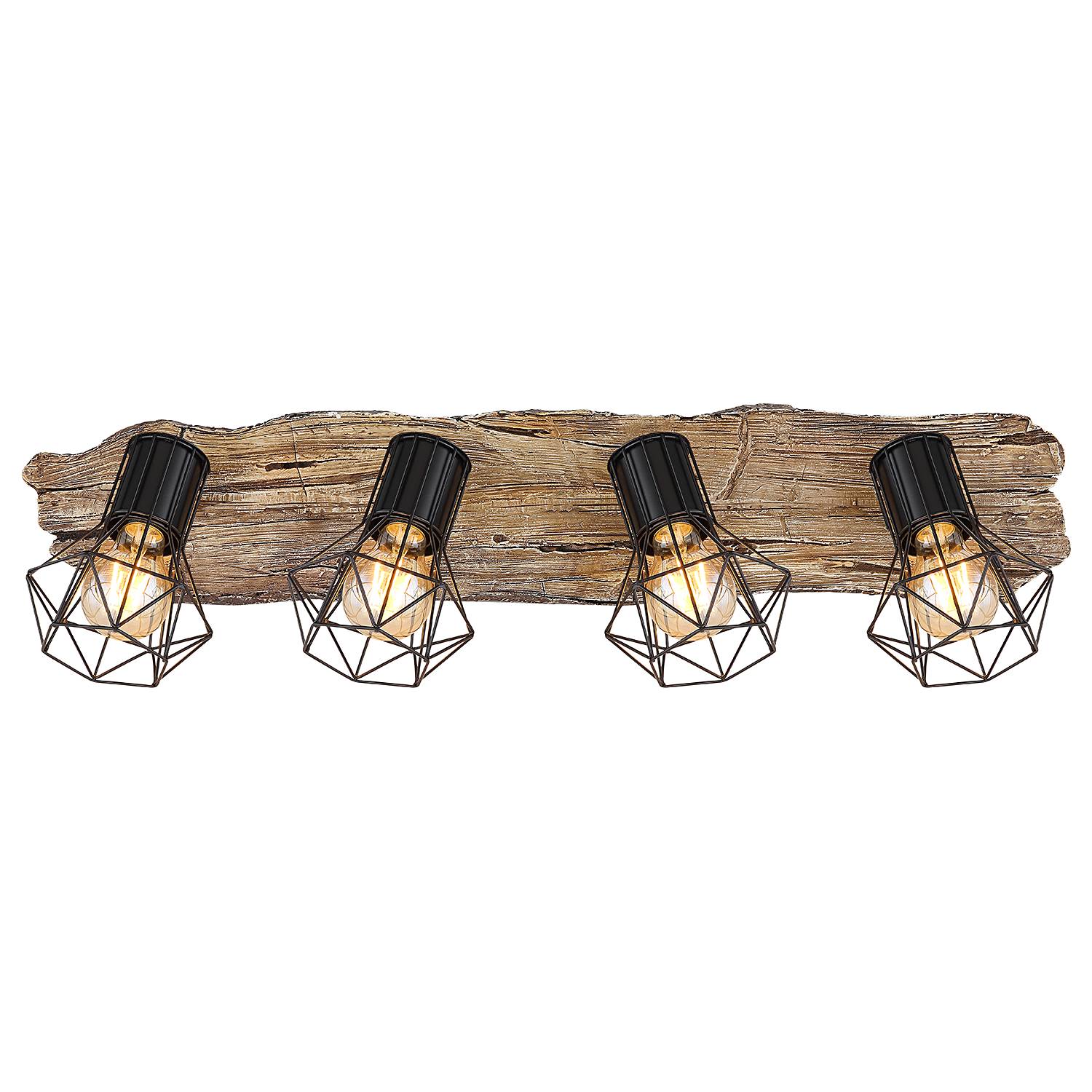 Priska Ceiling Spotlight Type B 4-Light Iron Acrylic Glass
