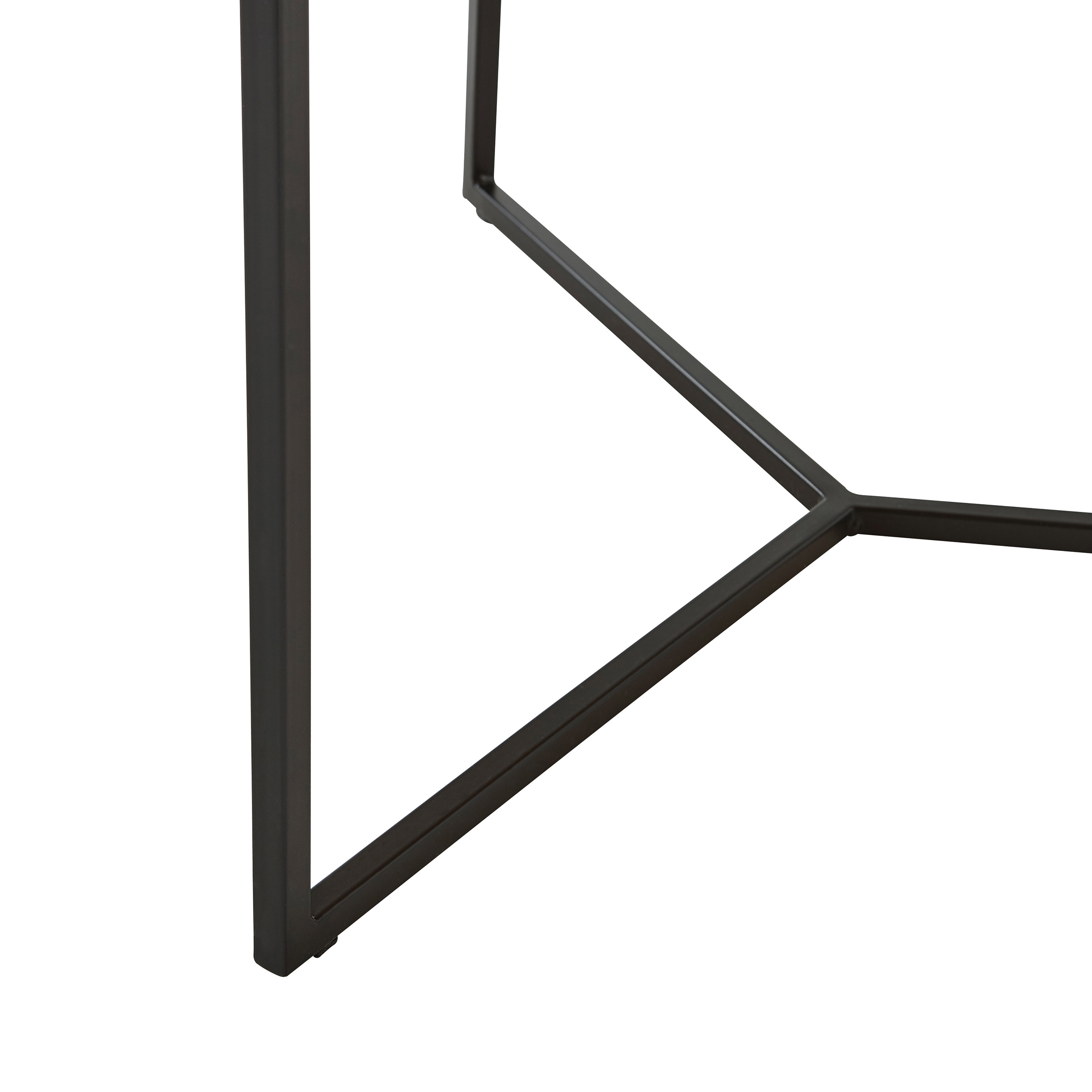 Ossofo Coffee Table Solid Oak Metal Ø60 cm