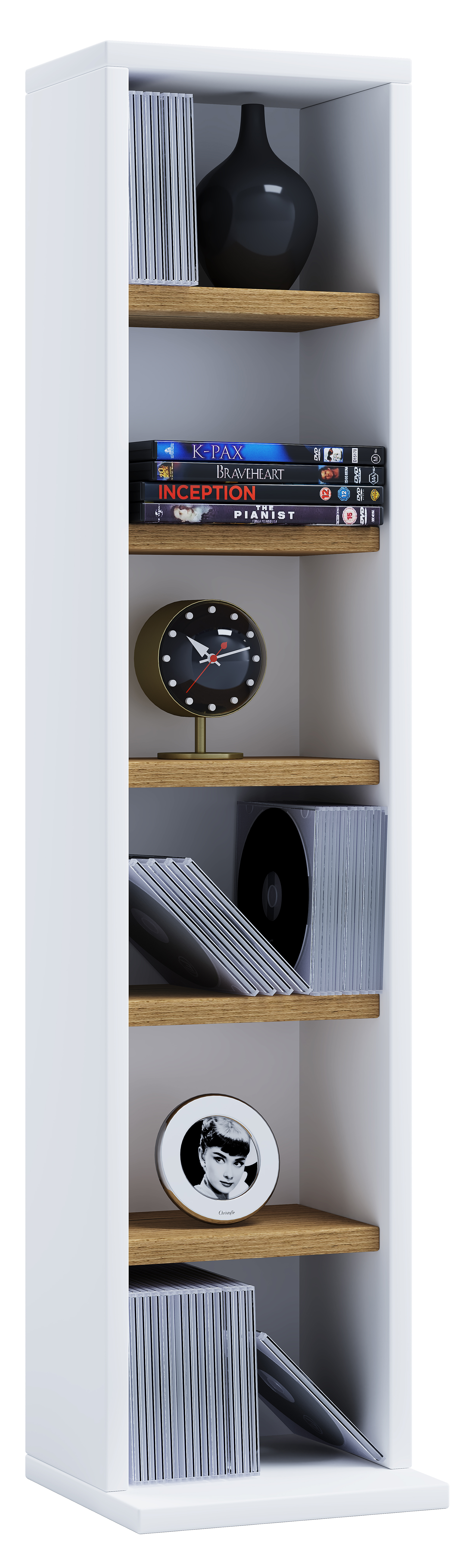 Elementa Shelf Oak Decor White