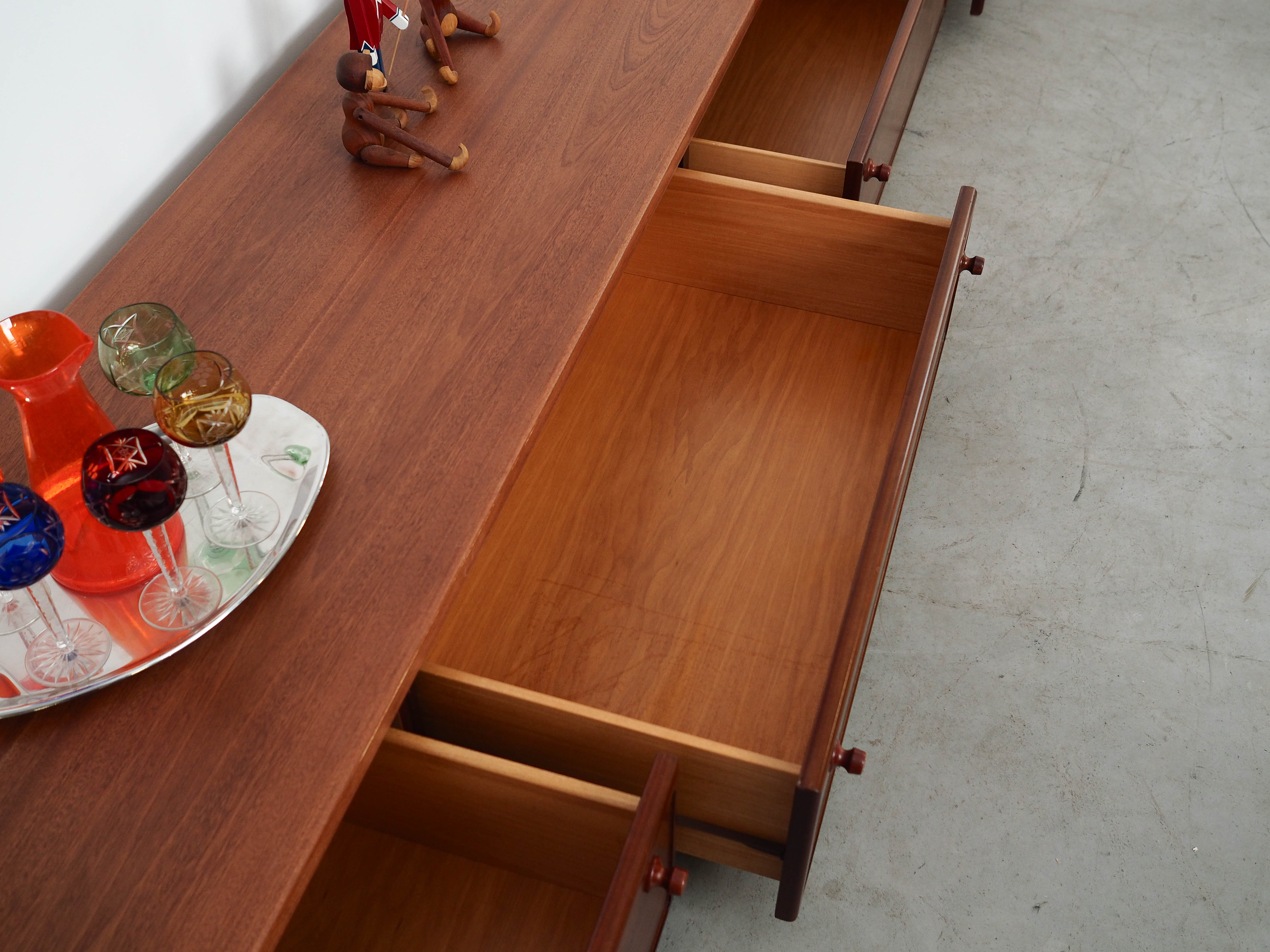 Mahogany Lowboard Brown 1970s