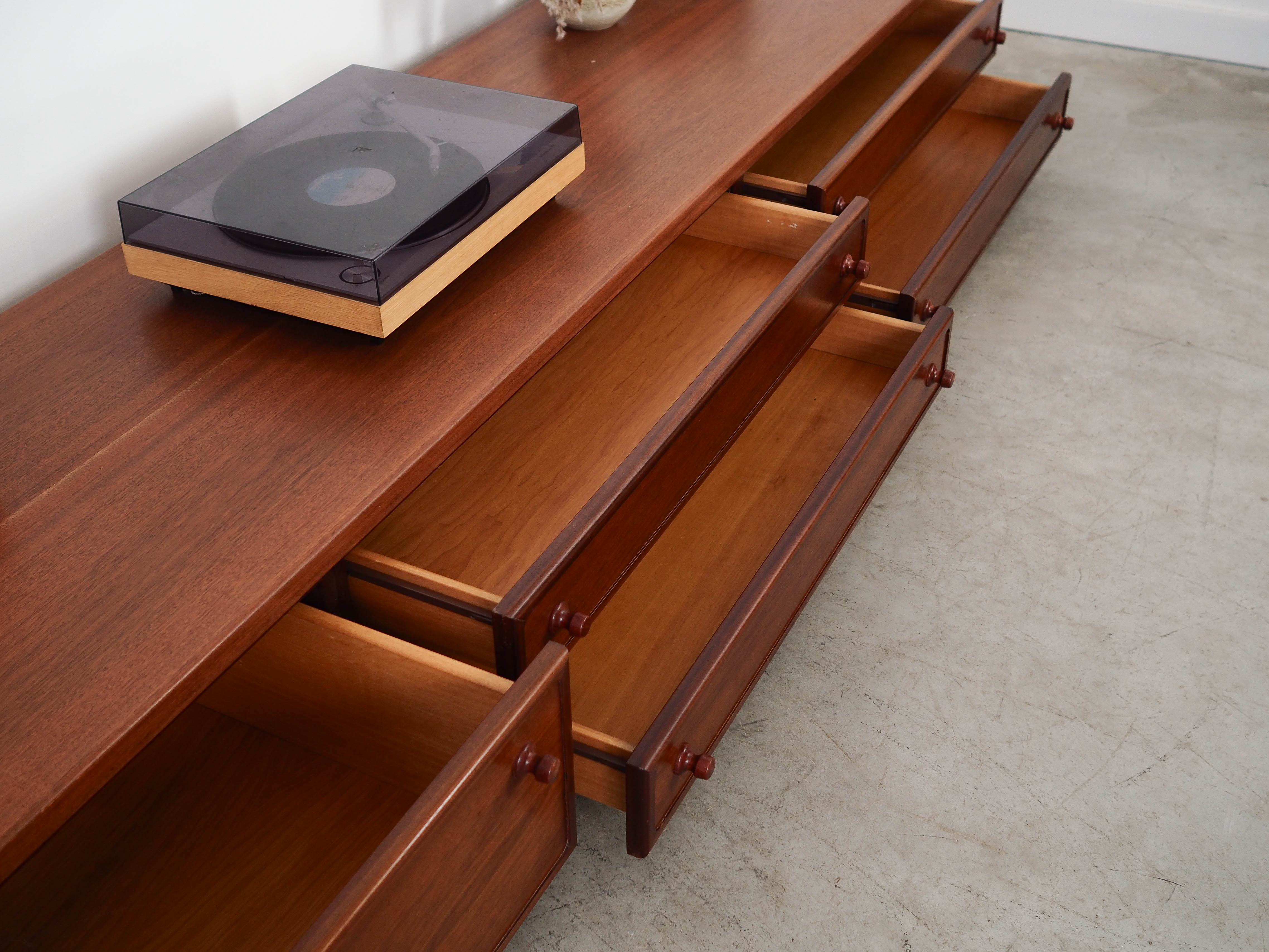 Mahogany Lowboard Brown 1970s