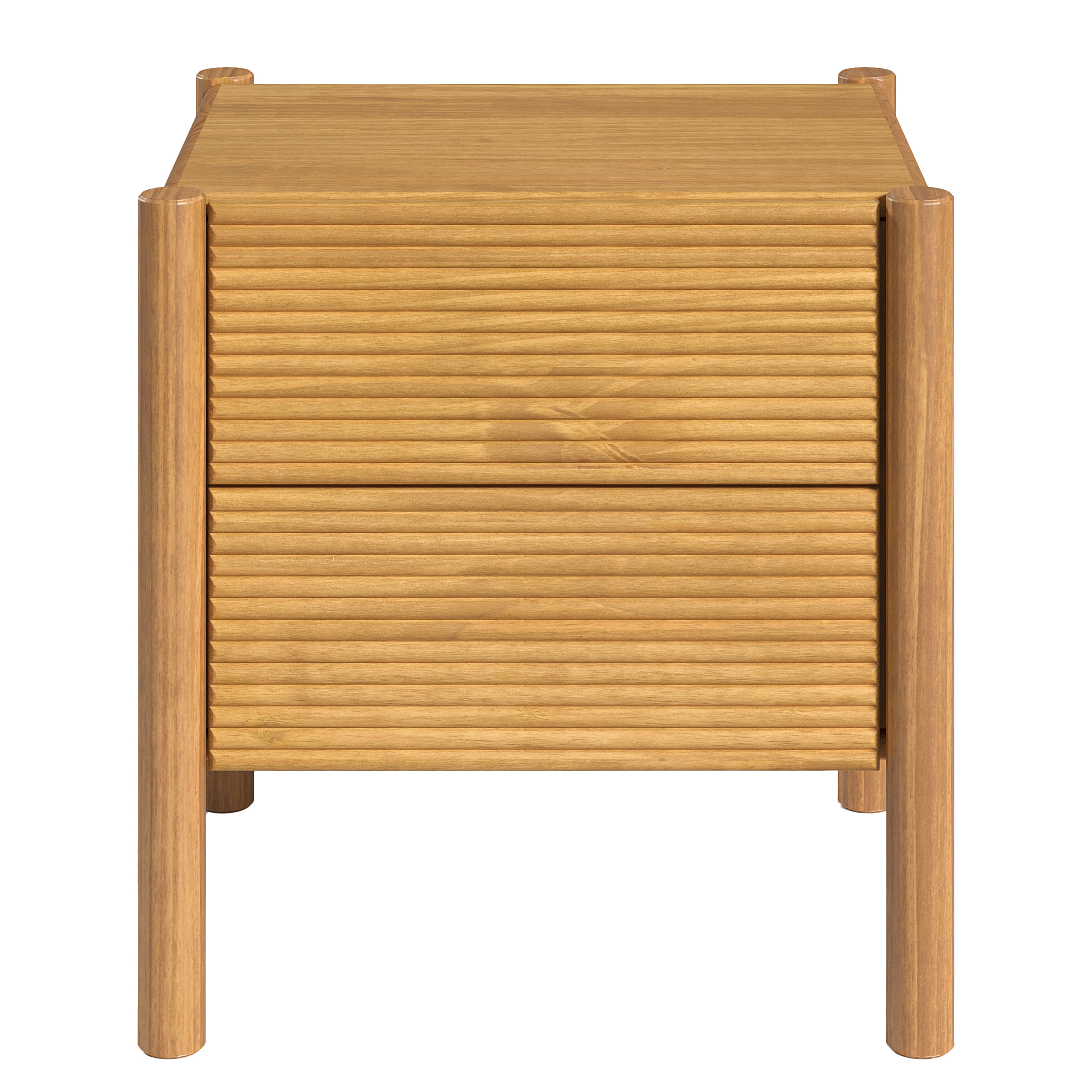 KOORE Nightstand Solid Pine Honey