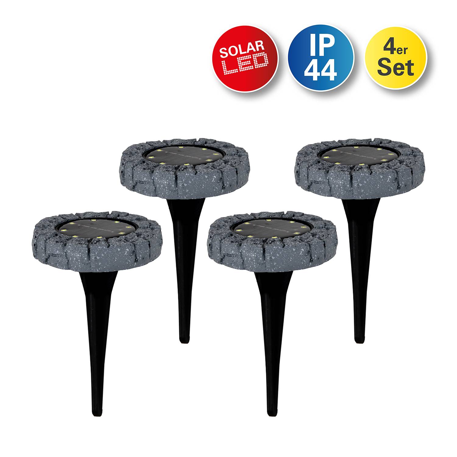 4x Unverre LED 1-Light Ground Spike Polycarbonate