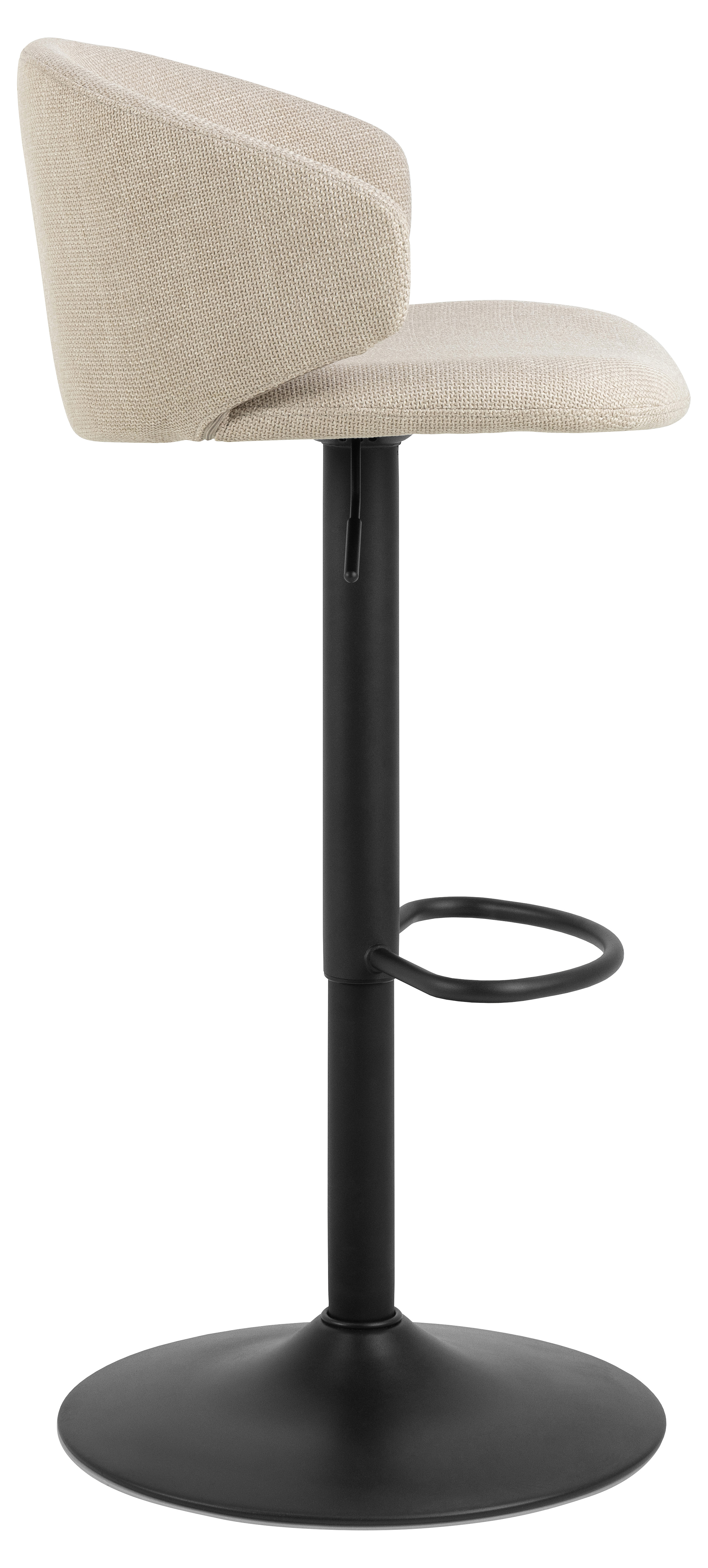 2x Bacavi Bar Stool Flat Weave Steel Beige