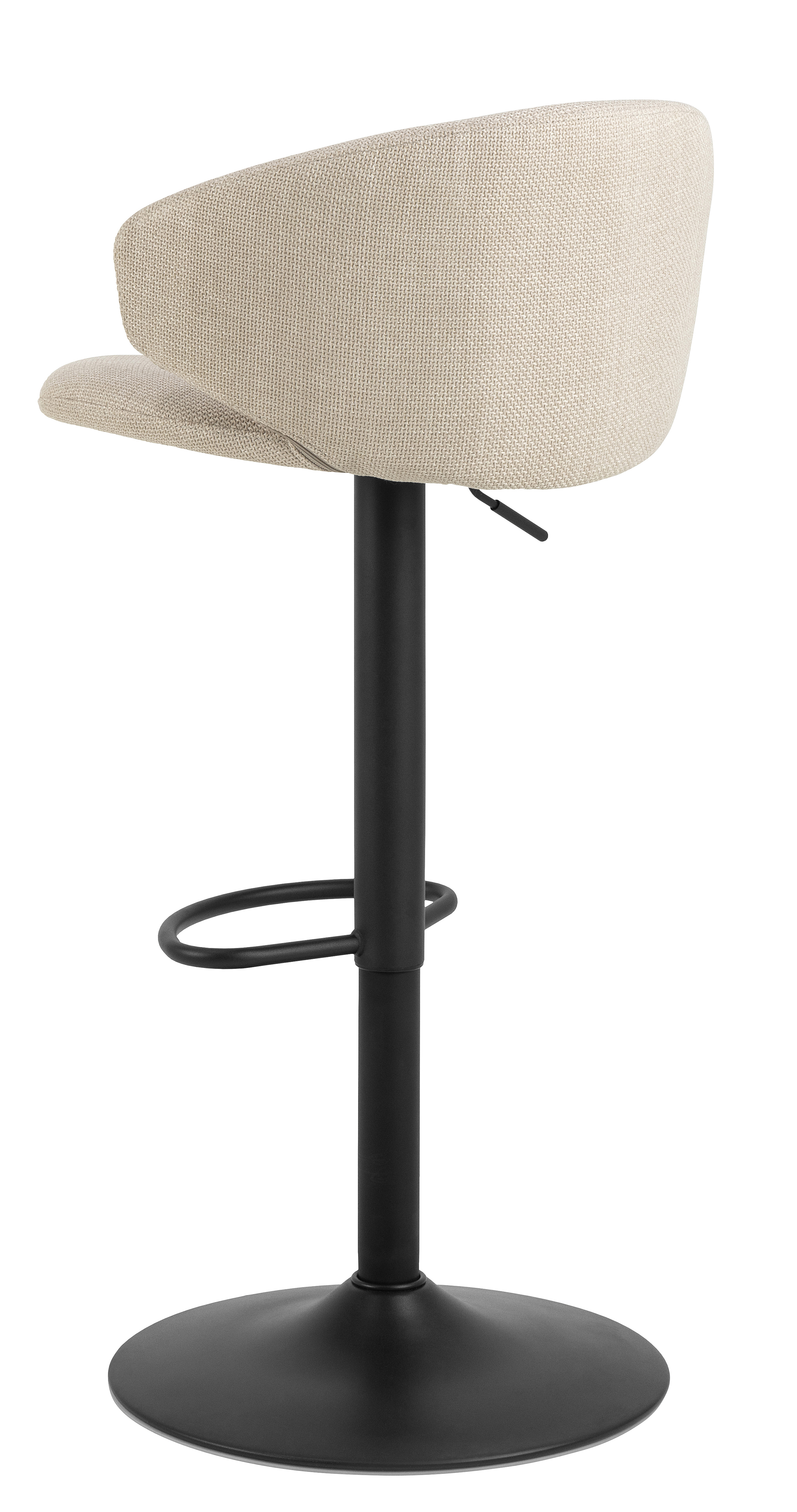 2x Bacavi Bar Stool Flat Weave Steel Beige