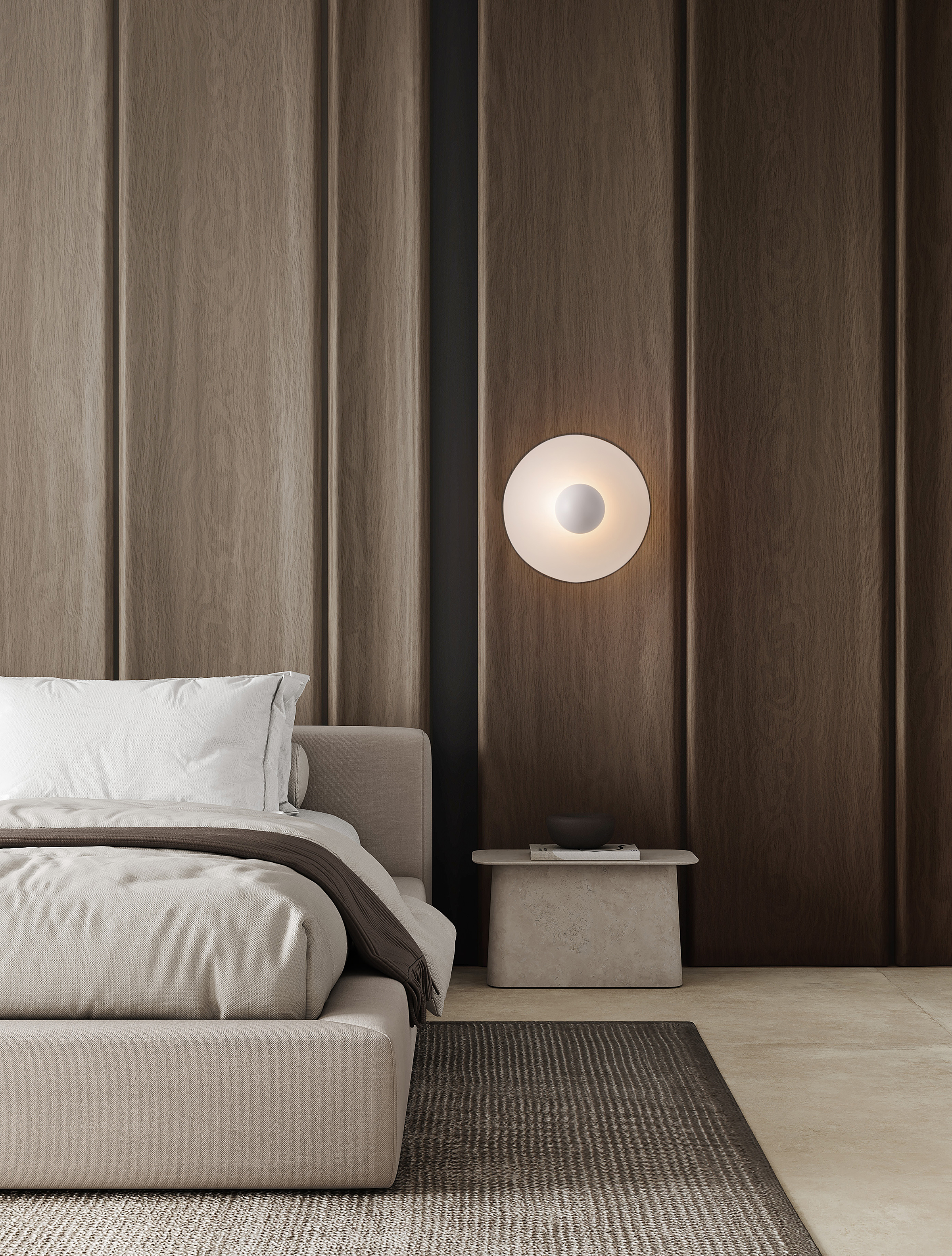 Edem Wall Lamp Aluminum White