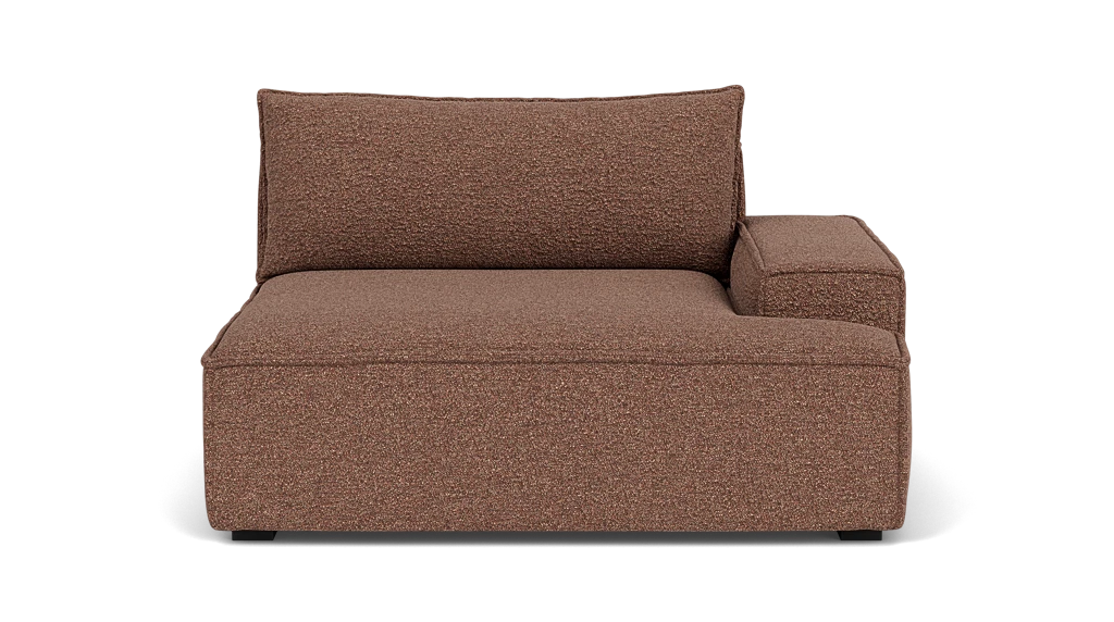 Daphne 1-seater module Right Pebble Rust