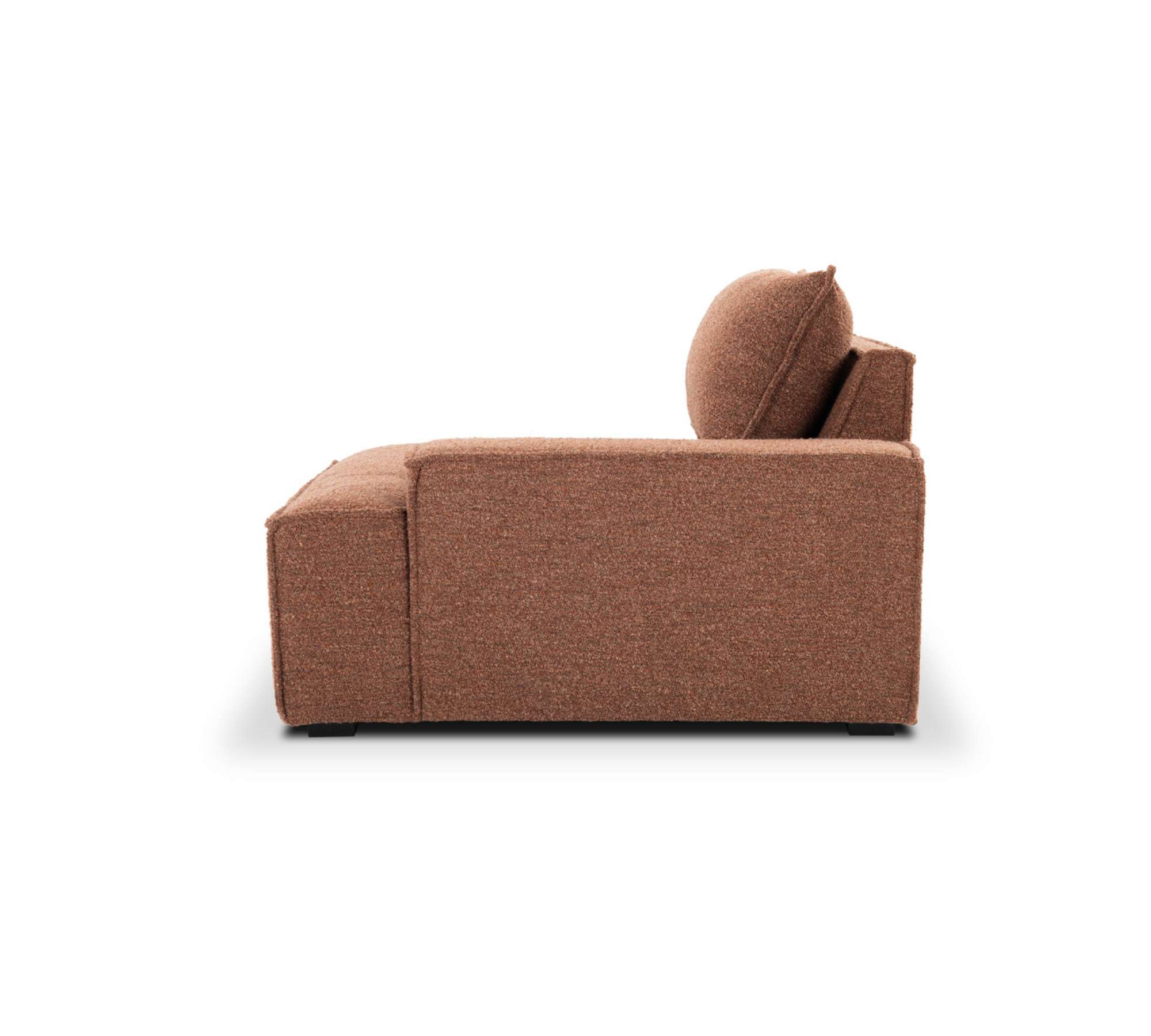 Daphne 1-seater module Right Pebble Rust