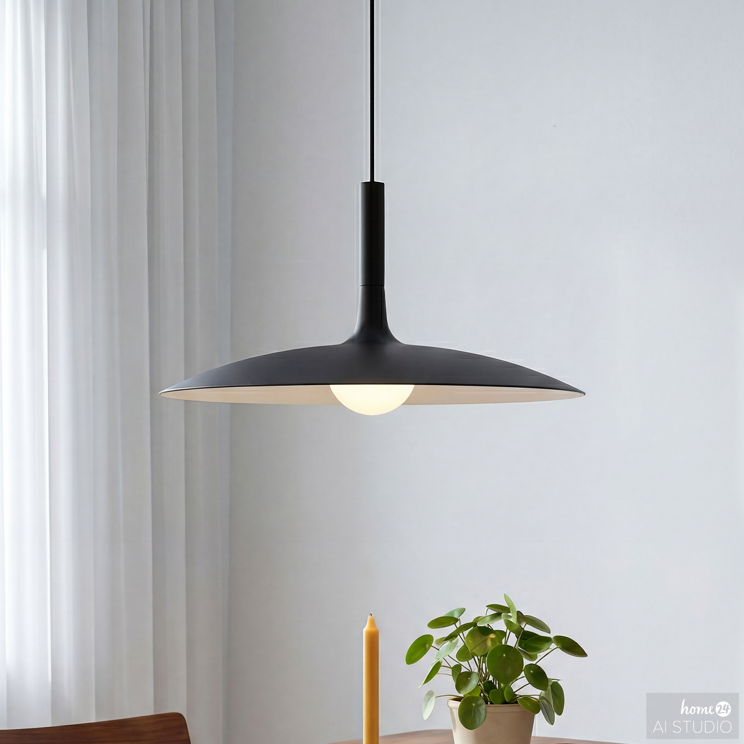 NESTO Pendant Light 1-Light Iron Black